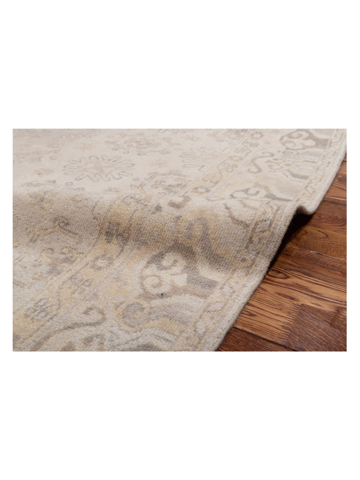 Evren 122232 Silver 5x8 Hand Knotted Rug