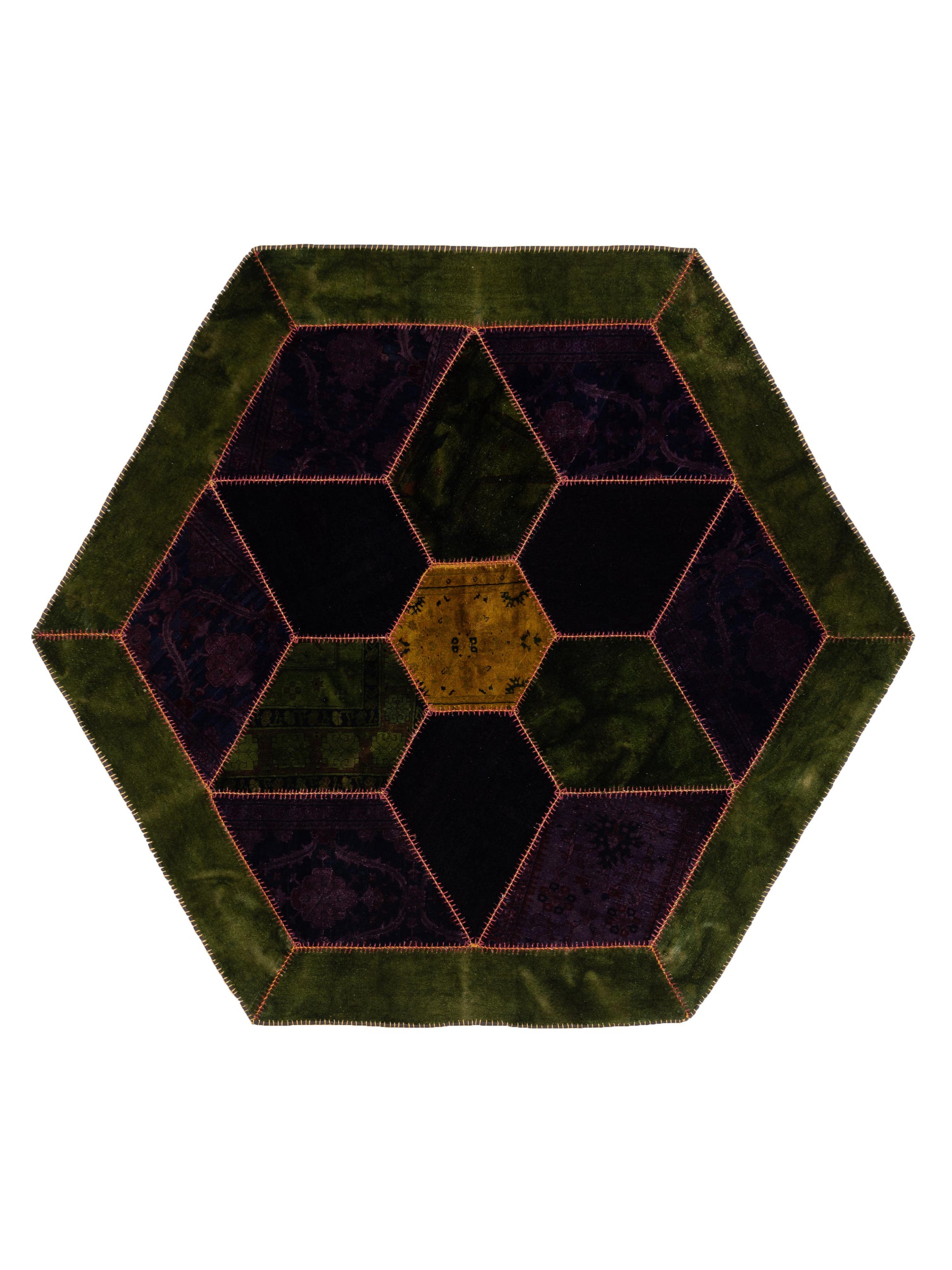 Pasha Turkish Vestige Patchwork  Multi  Contemporary