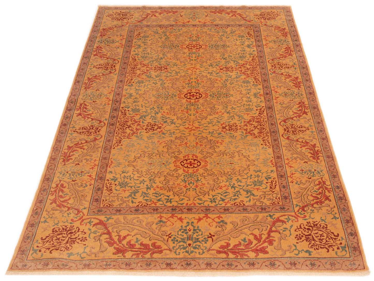 Antique Loom 108032 Gold 6.9x9.4 Hand Knotted Rug