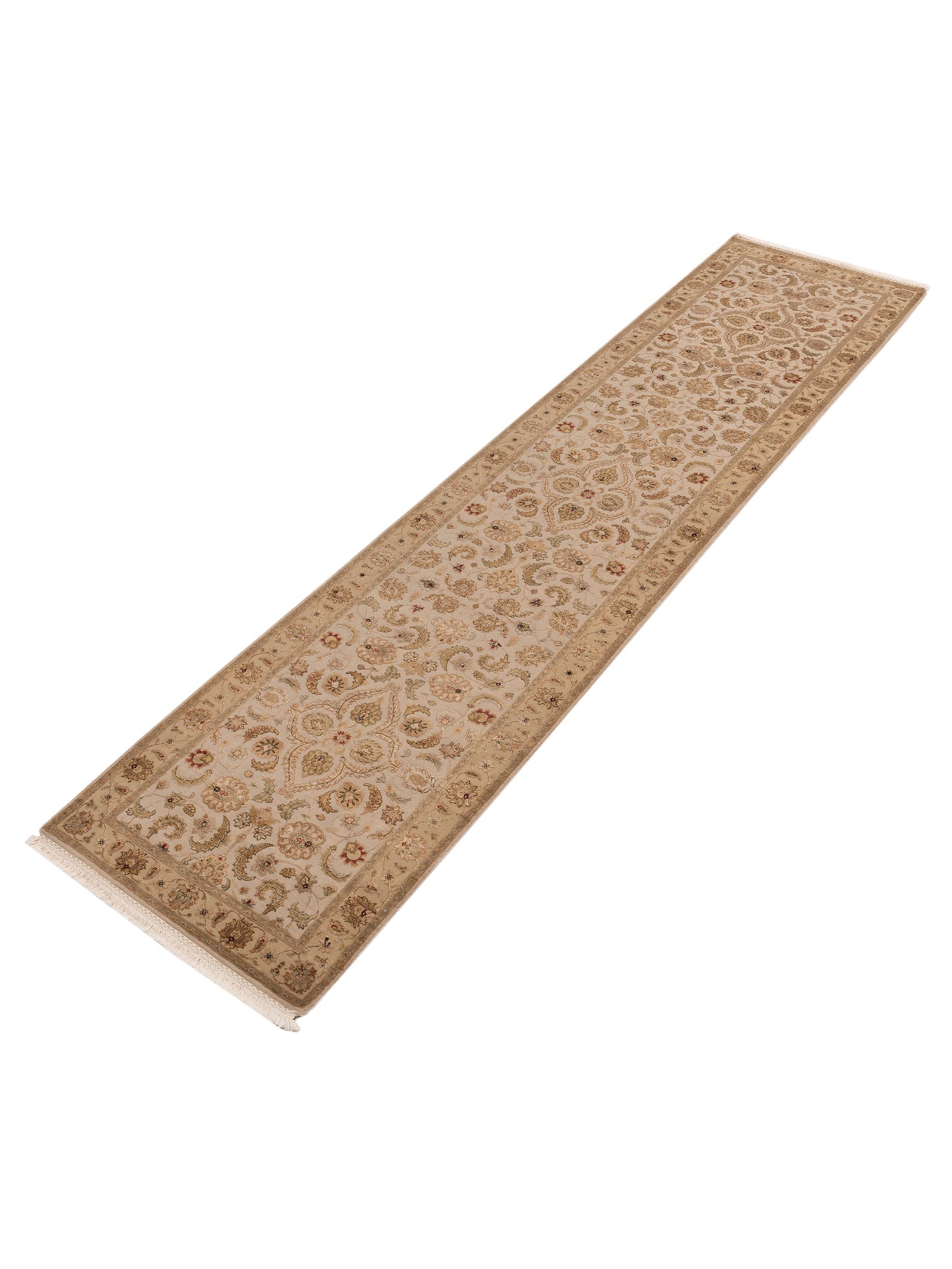 Imperial Silk 151245 Ivory Gold 3.1x13.3 Hand Knotted Rug