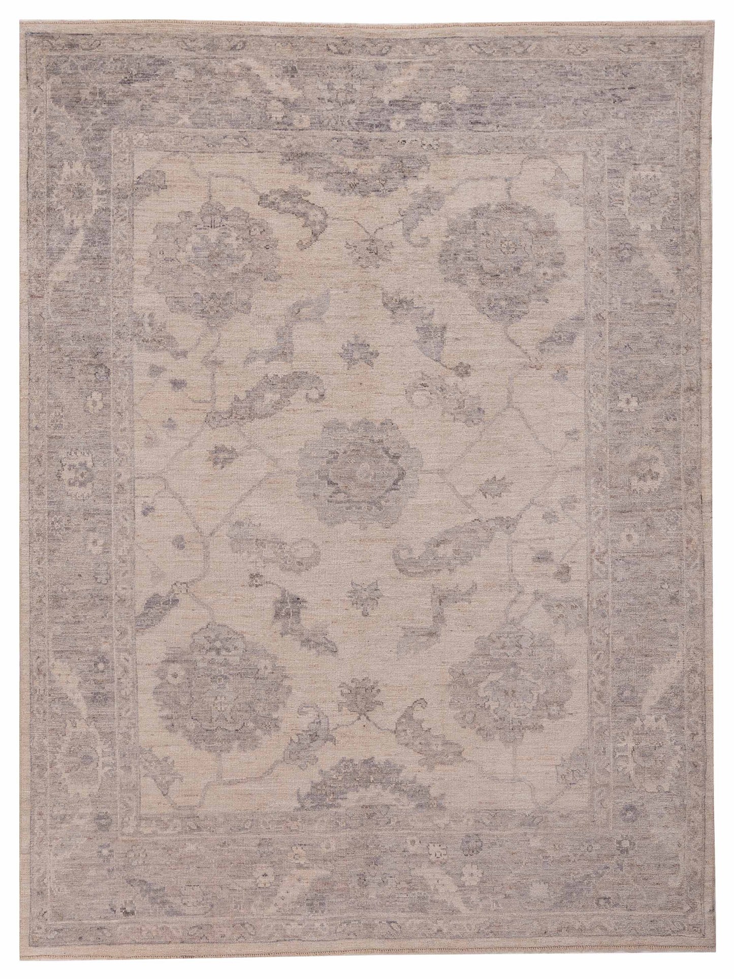Anadol Angora Oushak  Ivory Gray Traditional