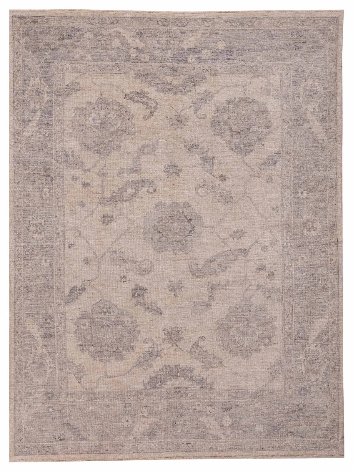 Anadol Angora Oushak  Ivory Gray Traditional