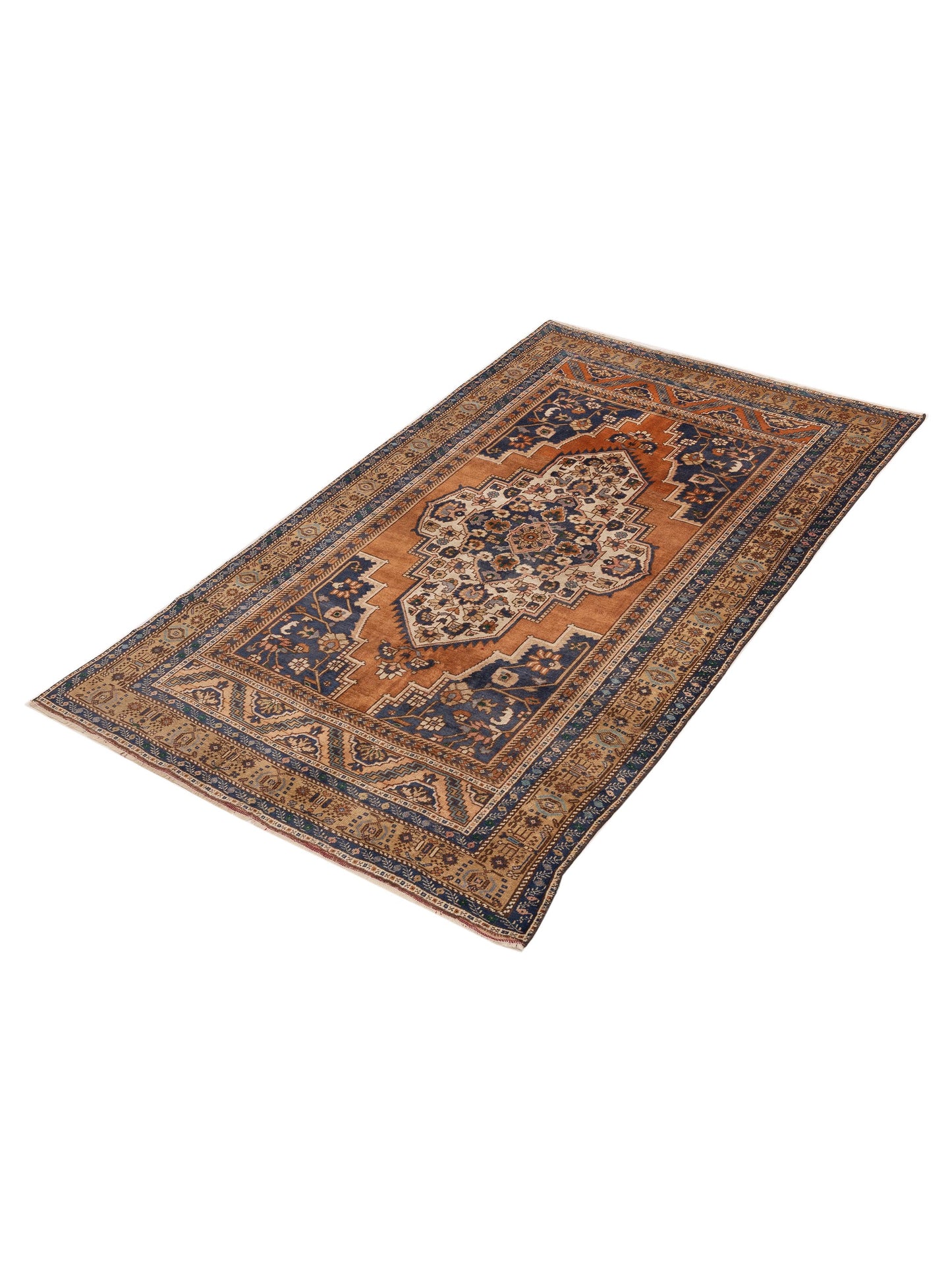 Old Anatolian 154124 Brown Brown 5.5x9.5 Hand Knotted Rug
