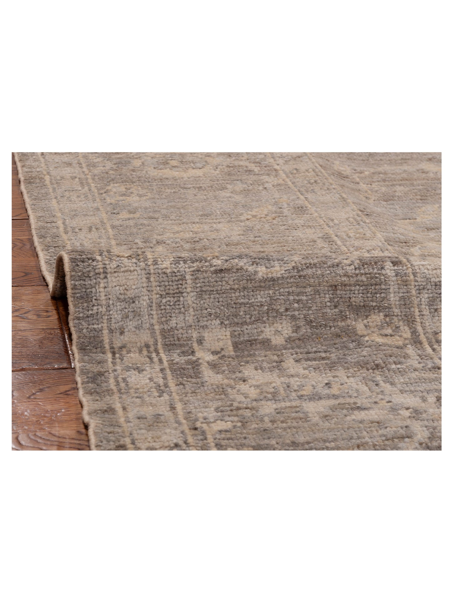 Angora Oushak 153955 Gray Gray 8.10x11.6 Hand Knotted Rug