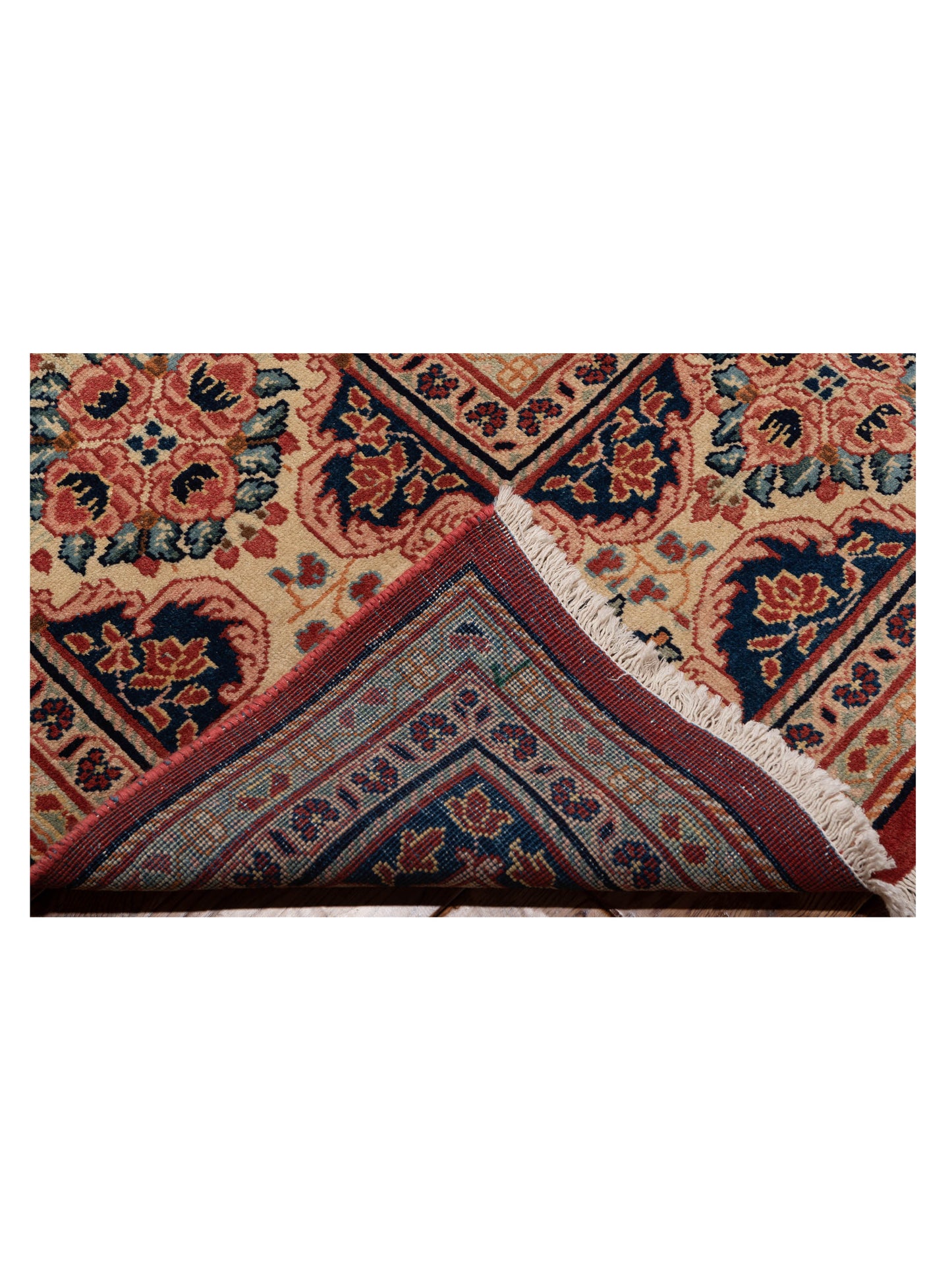 Persian 95670 Rust Ivory 11.5x18.8 Hand Knotted Rug
