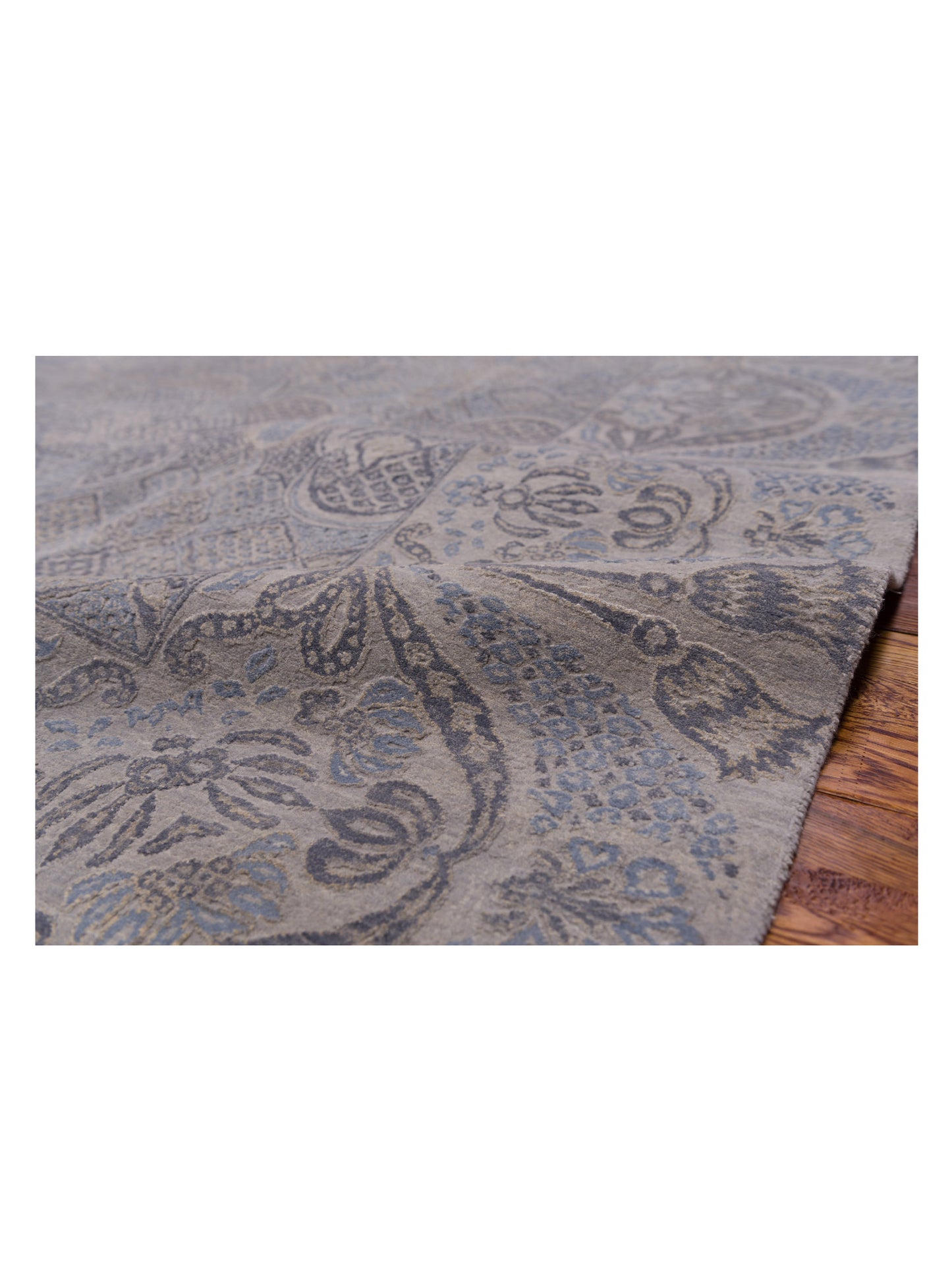 Mastersilk 127397 Gray Gray 9.1x12.3 Hand Knotted Rug