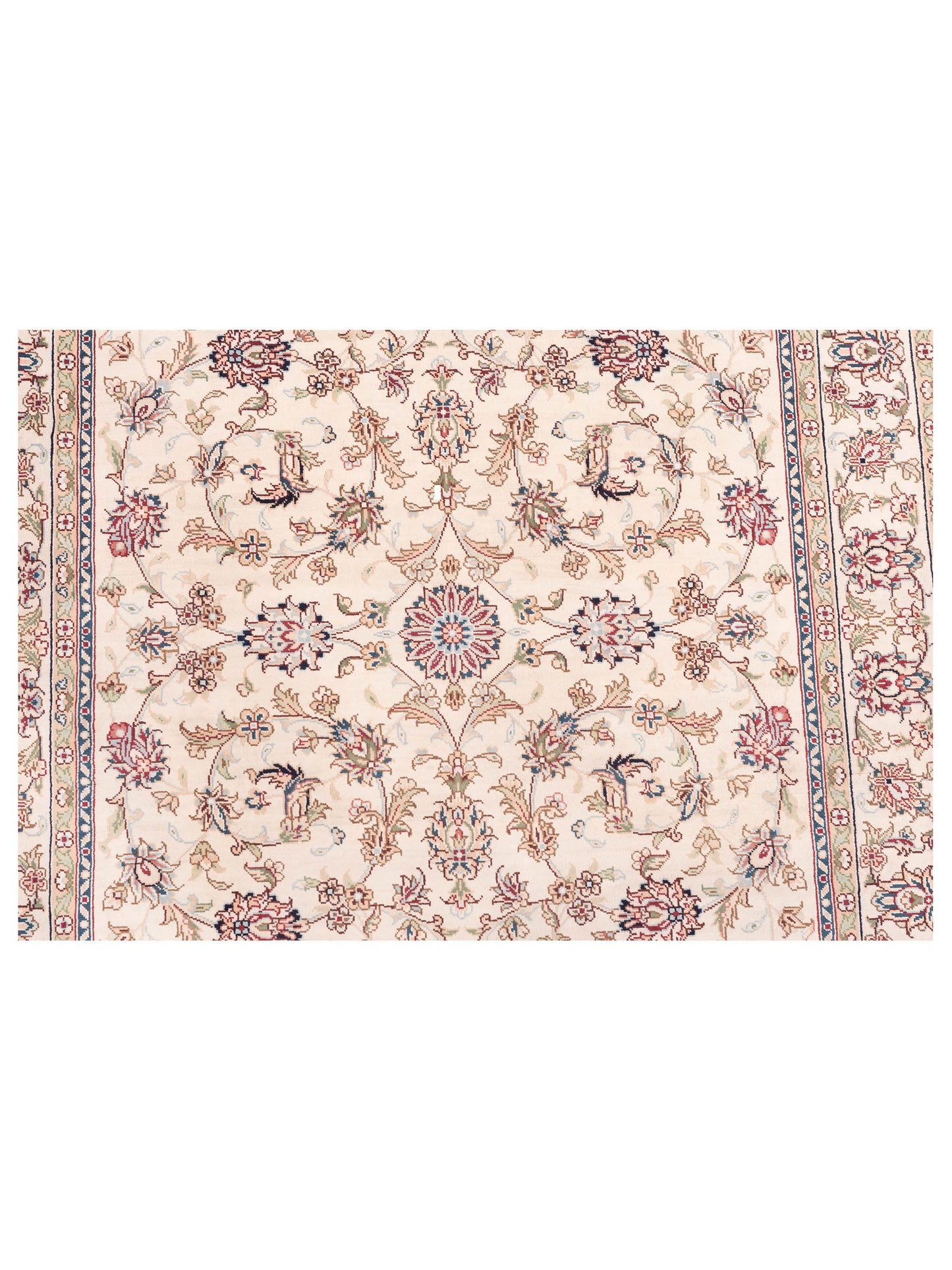 Pure Silk 107113 Ivory Ivory 2.7x8.1 Hand Knotted Rug