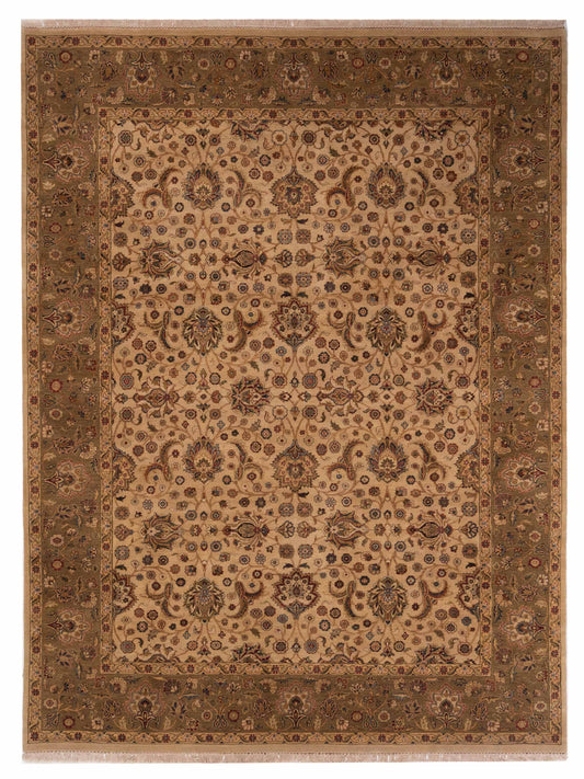 Rajpur Crown  Cream Green Transitional