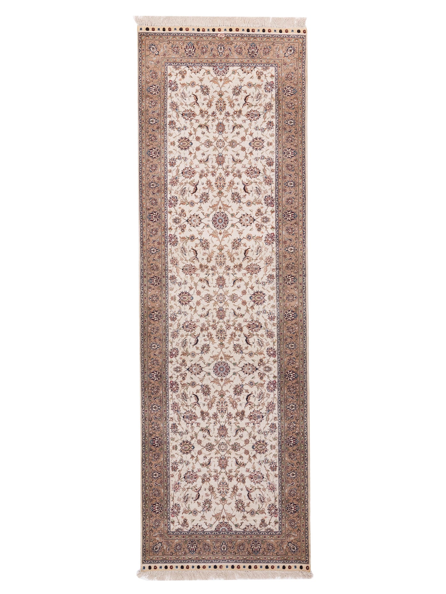 Pasha Pure Silk  Ivory Camel Traditional
