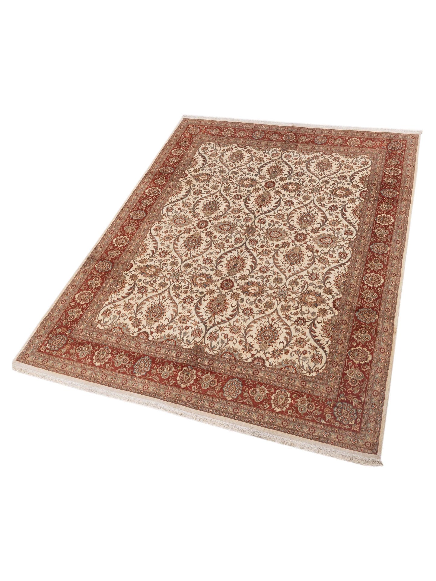 Magnolia 108822 Ivory Brick 8.1x9.11 Hand Knotted Rug