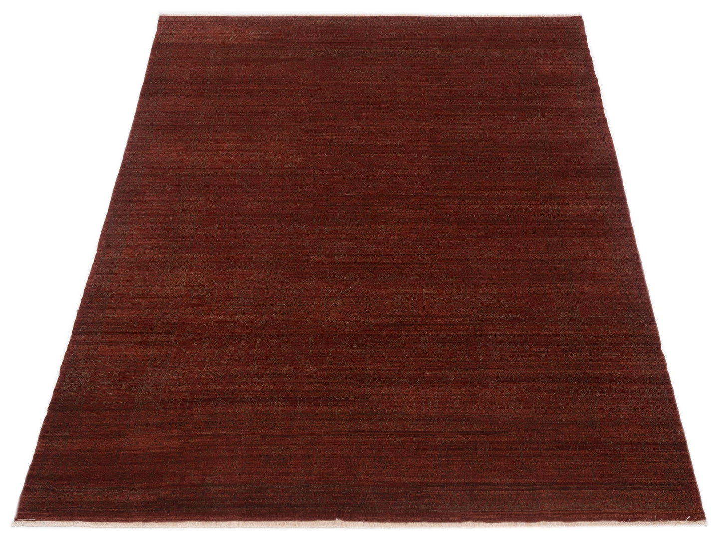 Defne Limos Red Red 9.3x11.10 Hand Knotted Rug