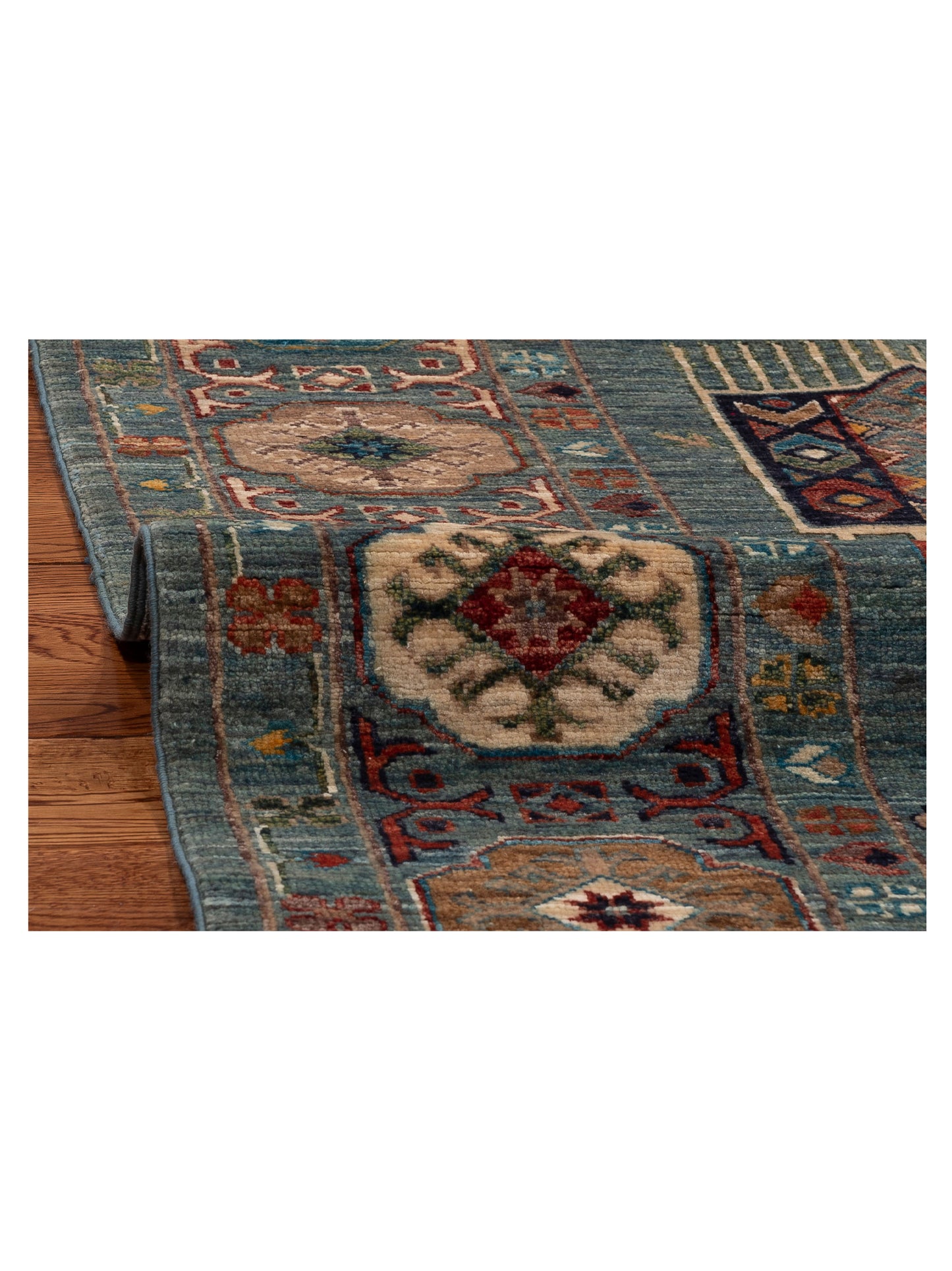 Artisan Kars 152249 Blue Blue 5.5x7.9 Hand Knotted Rug