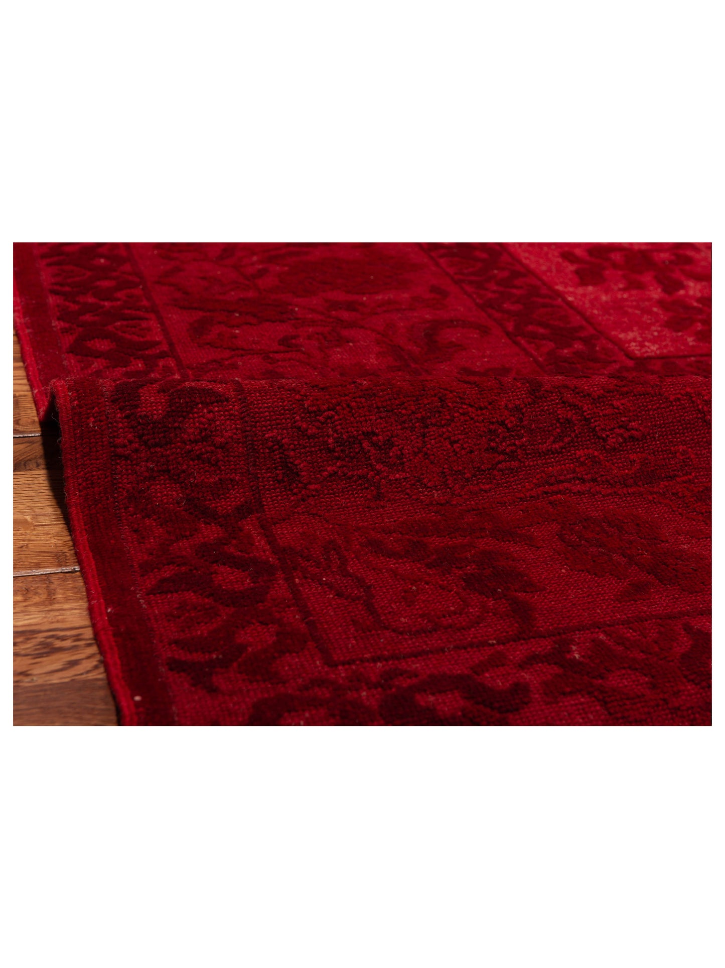 Vintage 108989 Red 6.9x8.3 Hand Knotted Rug
