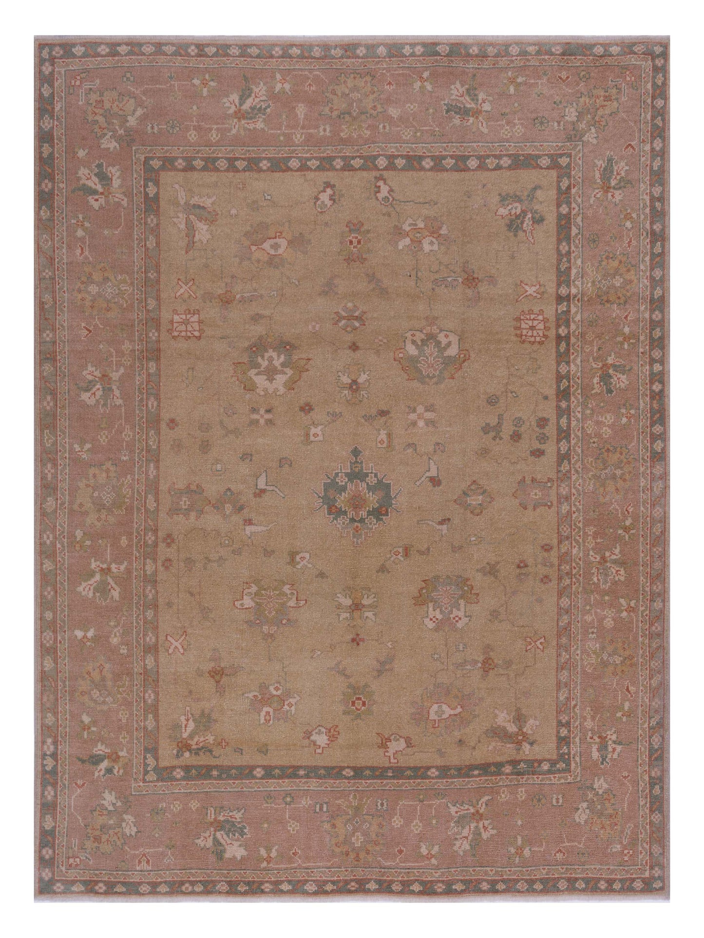 Pasha Anadol Oushak  Beige Pink Transitional