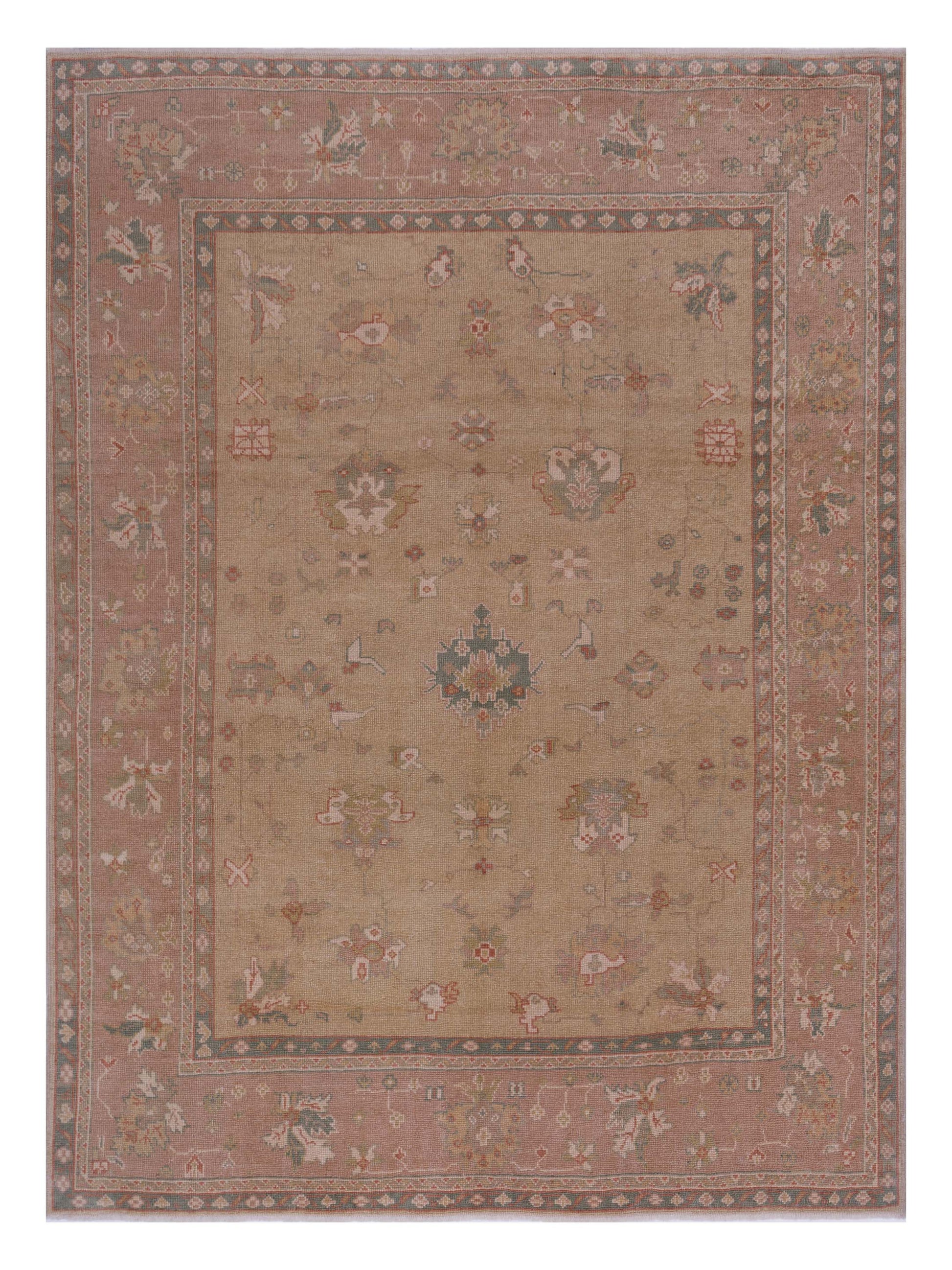 Pasha Anadol Oushak  Beige Pink Transitional