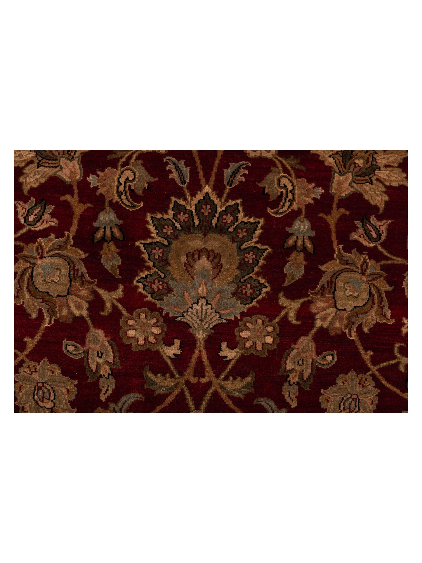 Crown 115745 Red Black 9.1x12.6 Hand Knotted Rug