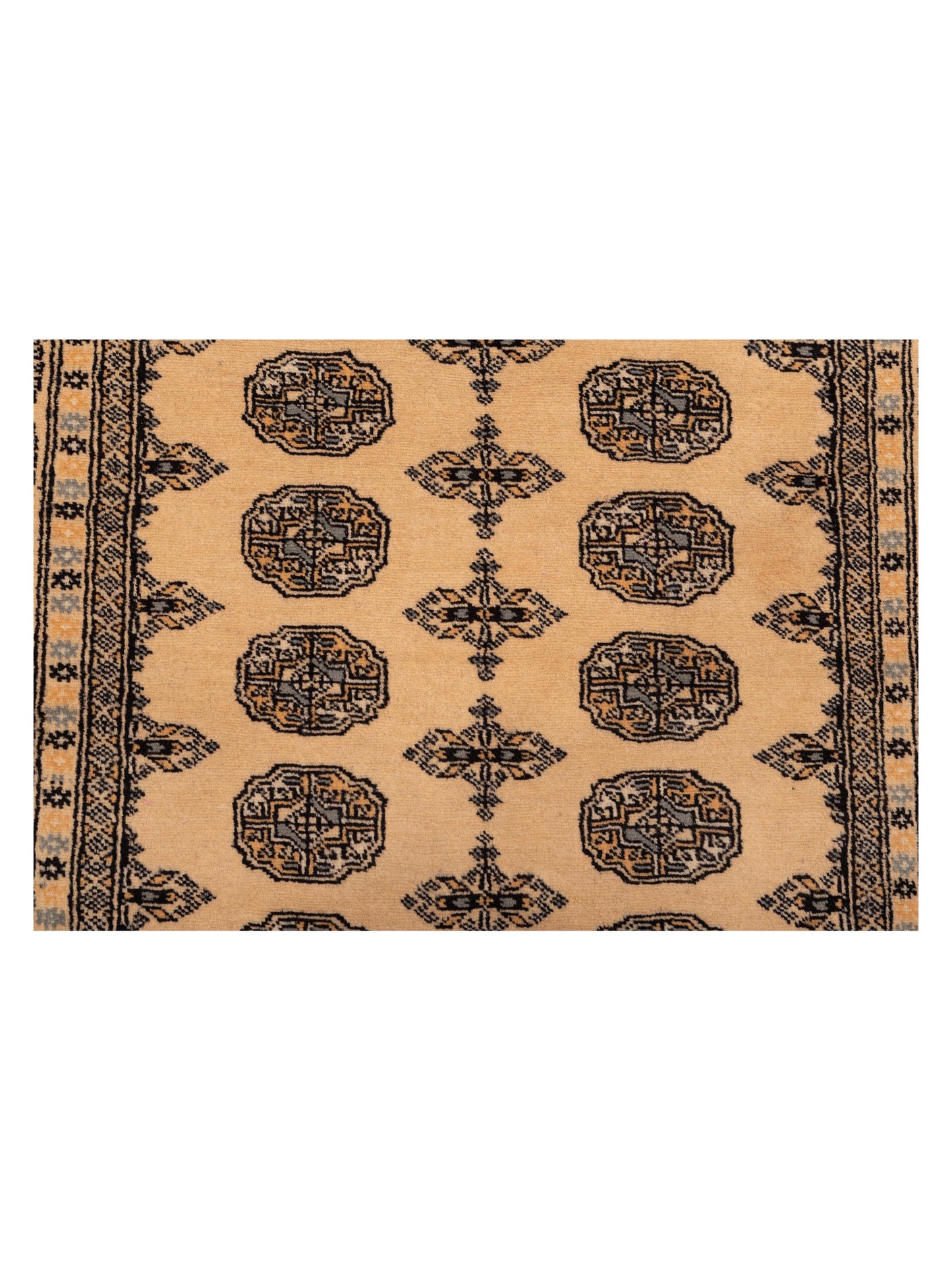 Bokhara 147894 Beige Beige 4x5.9 Hand Knotted Rug
