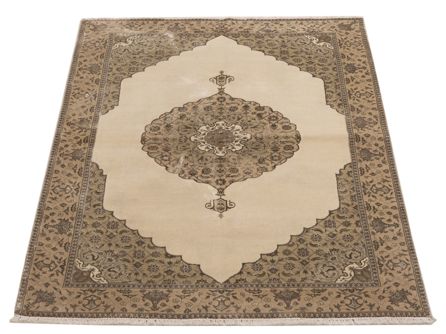 Imperial 116470 Ivory Beige 4.1x6.4 Hand Knotted Rug