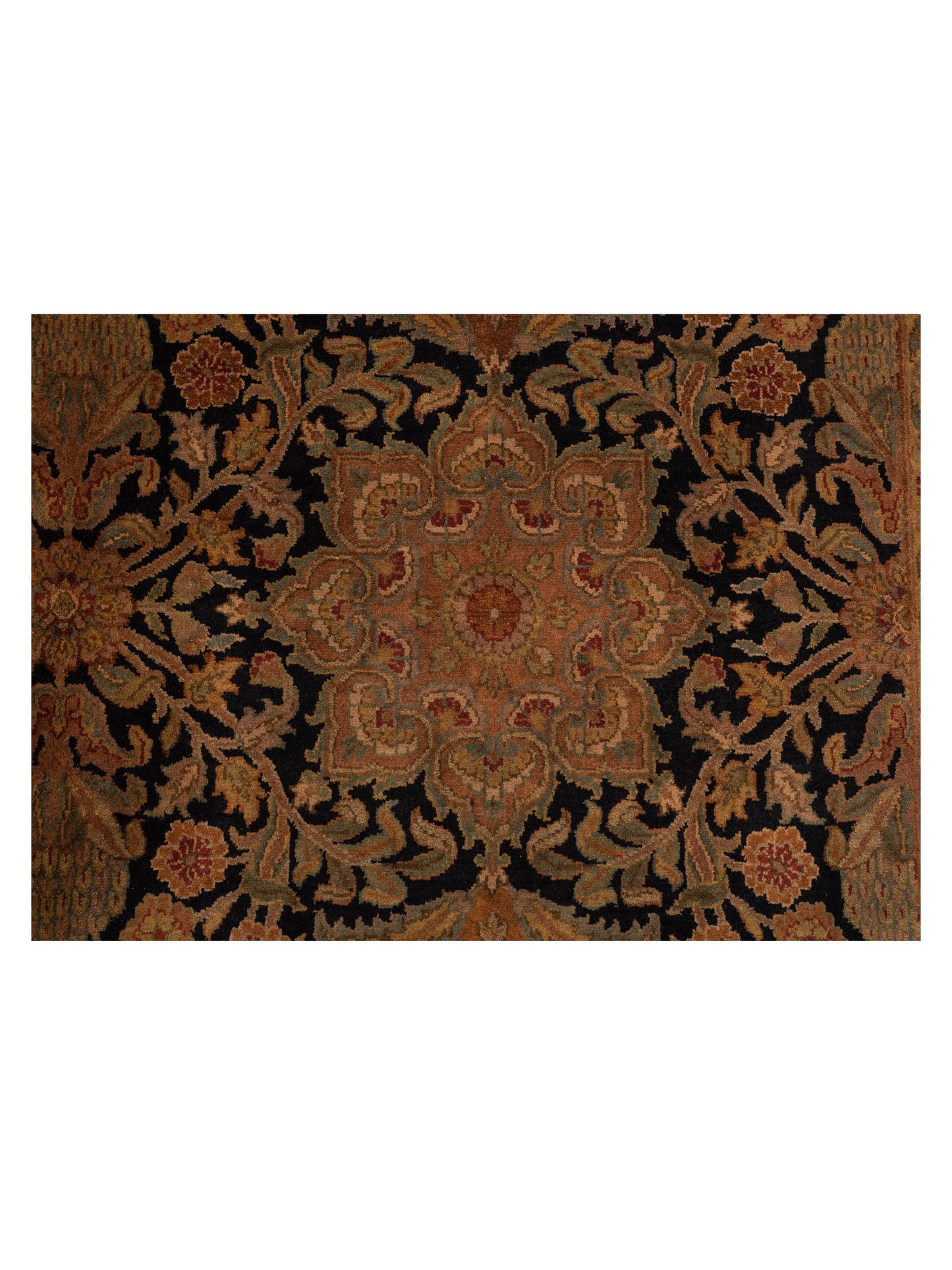 Jahan 83434 Black Gold 8x9 Hand Knotted Rug