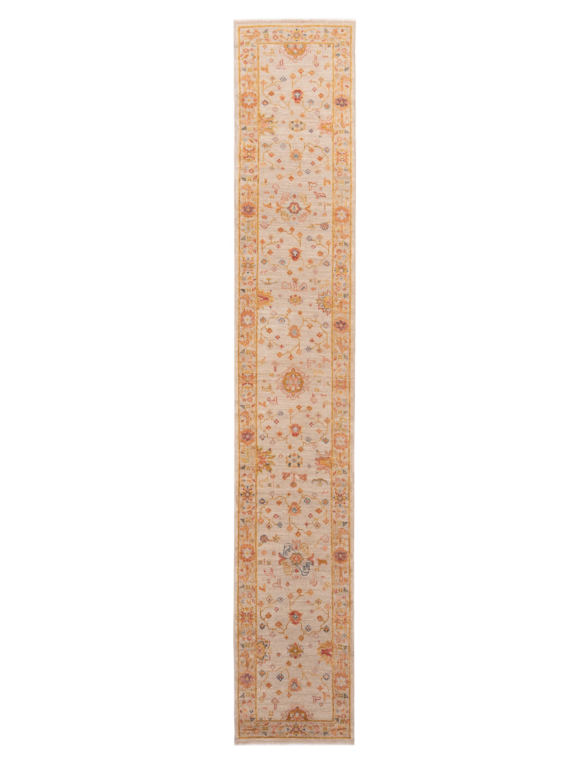 Anadol Angora Oushak  Ivory Silver Traditional