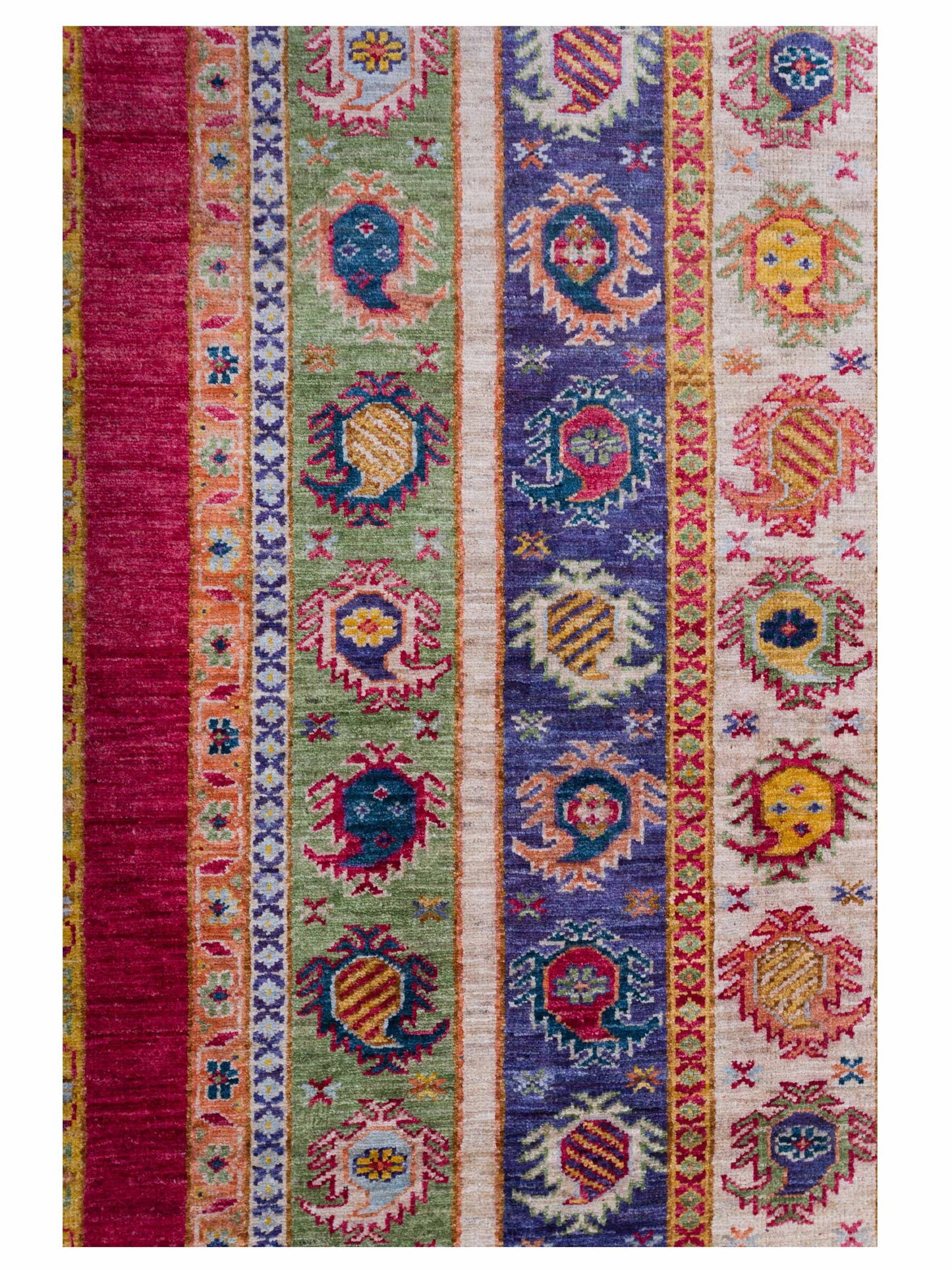 Shawl 119973 Multi 4.2x5.8 Hand Knotted Rug