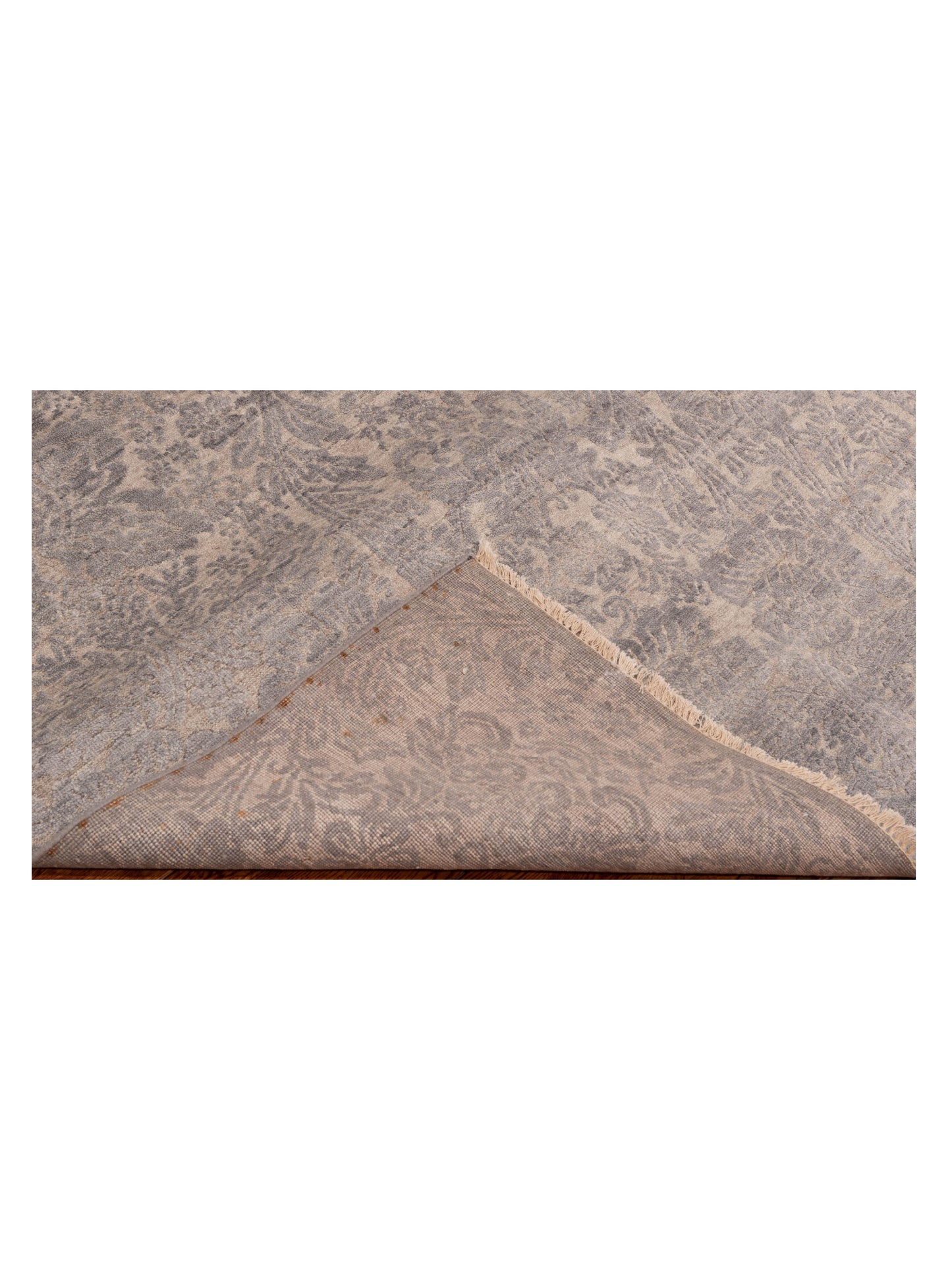 Tibetino 128071 Gray 8.8x11.9 Hand Knotted Rug
