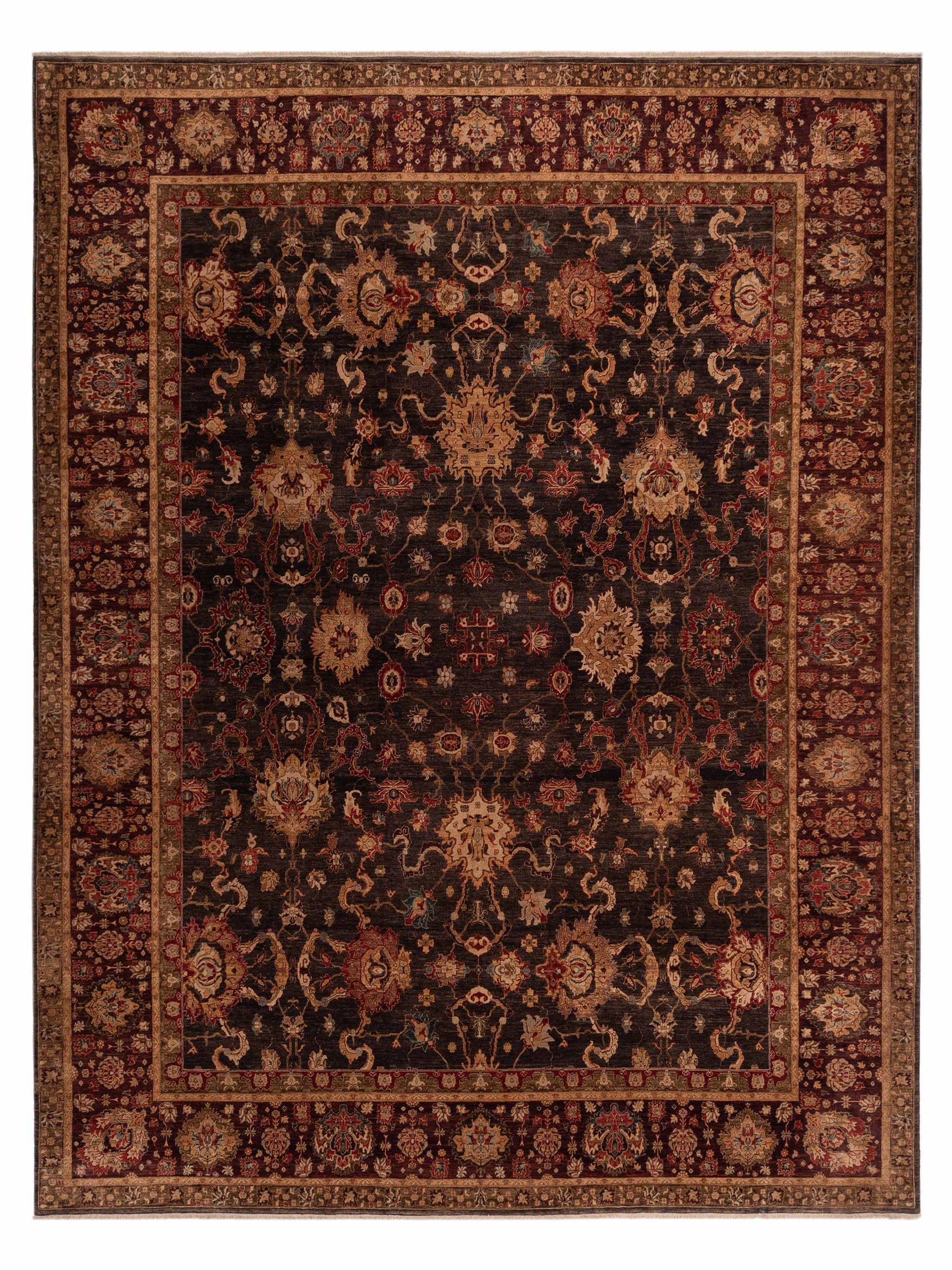 Pasha Firuze  Charcoal Plum Traditional