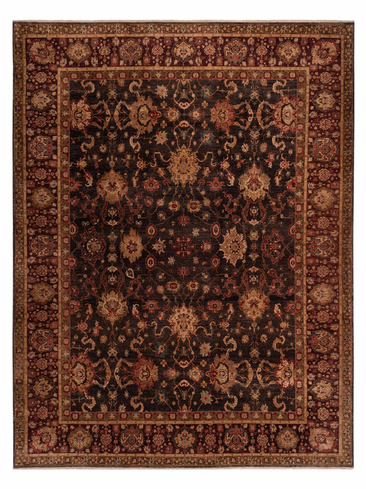 Pasha Firuze  Charcoal Plum Traditional