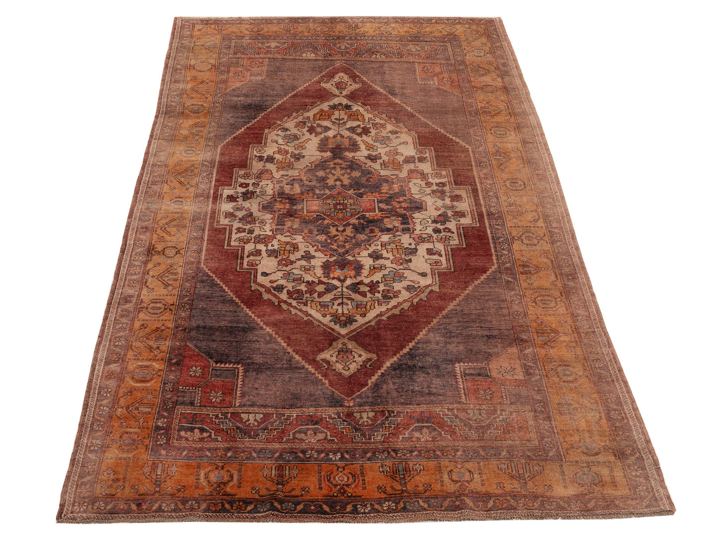 Old Anatolian 154133 Rust Gold 5.8x10.3 Hand Knotted Rug