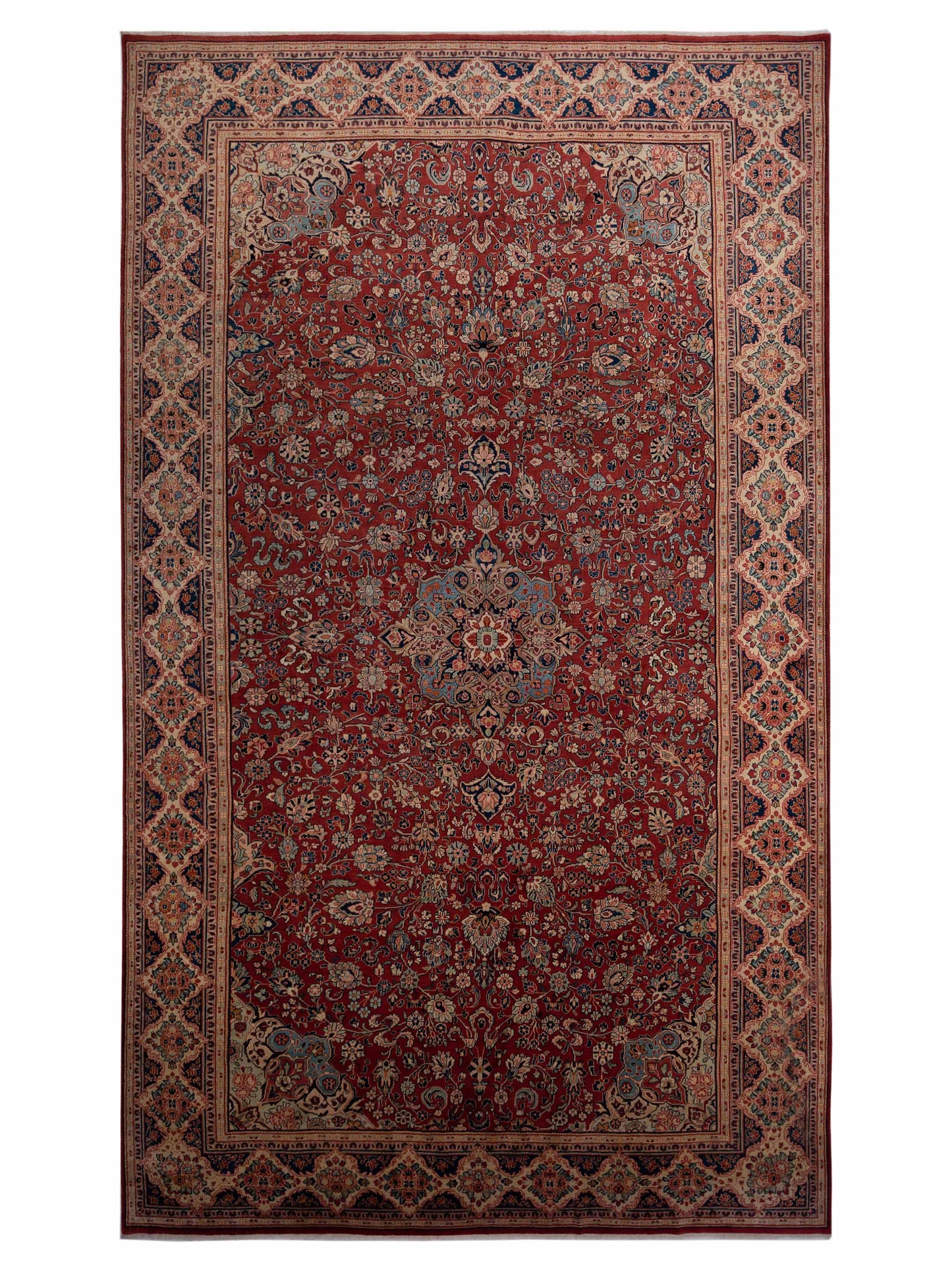 Pasha Persian  Rust Ivory Traditional