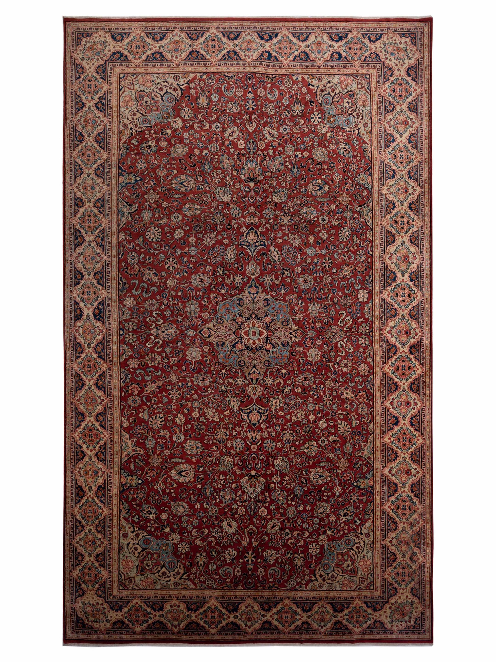 Pasha Persian  Rust Ivory Traditional