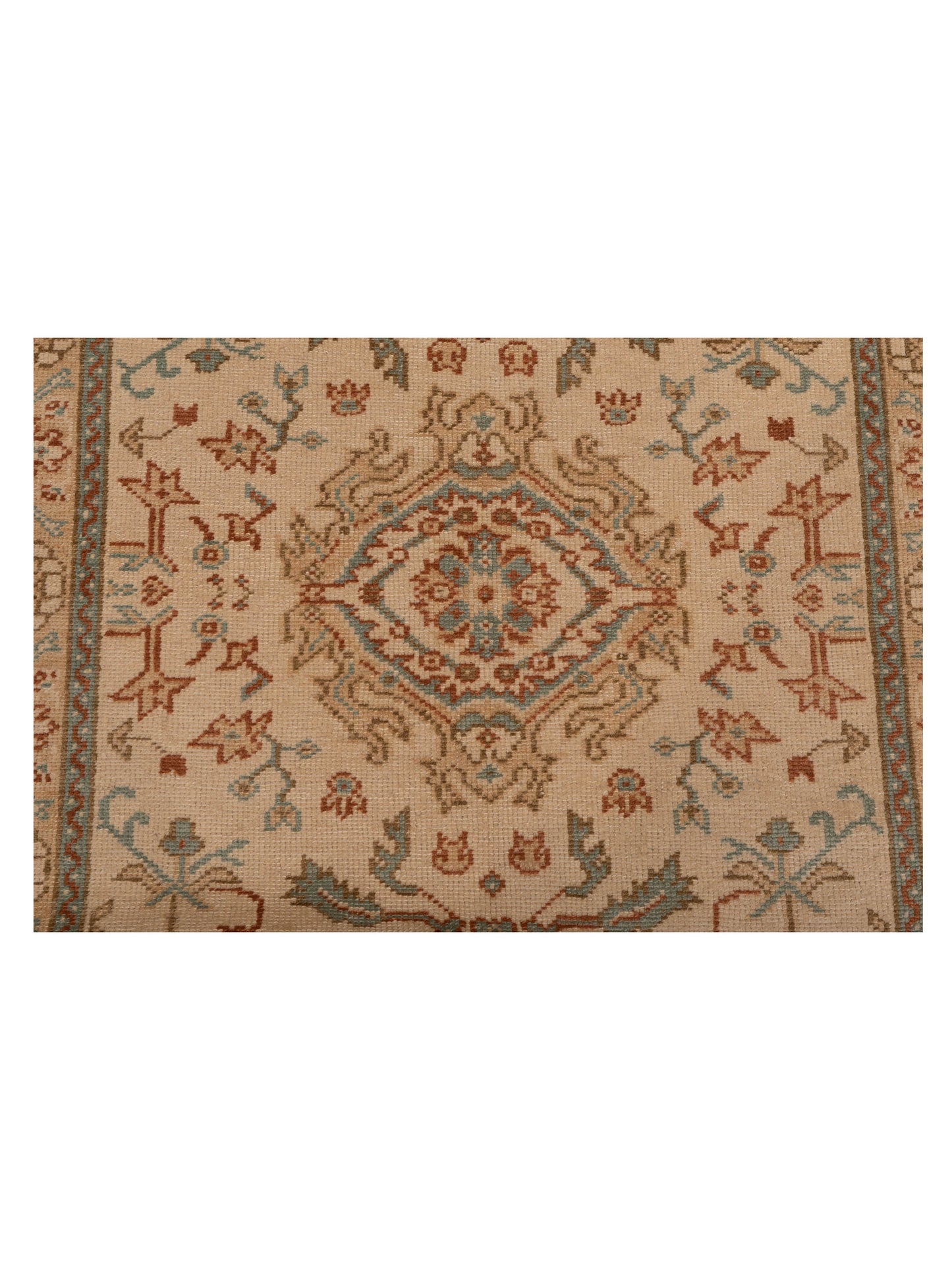Anadol Oushak 129723 Ivory Gold 4.4x5.7 Hand Knotted Rug