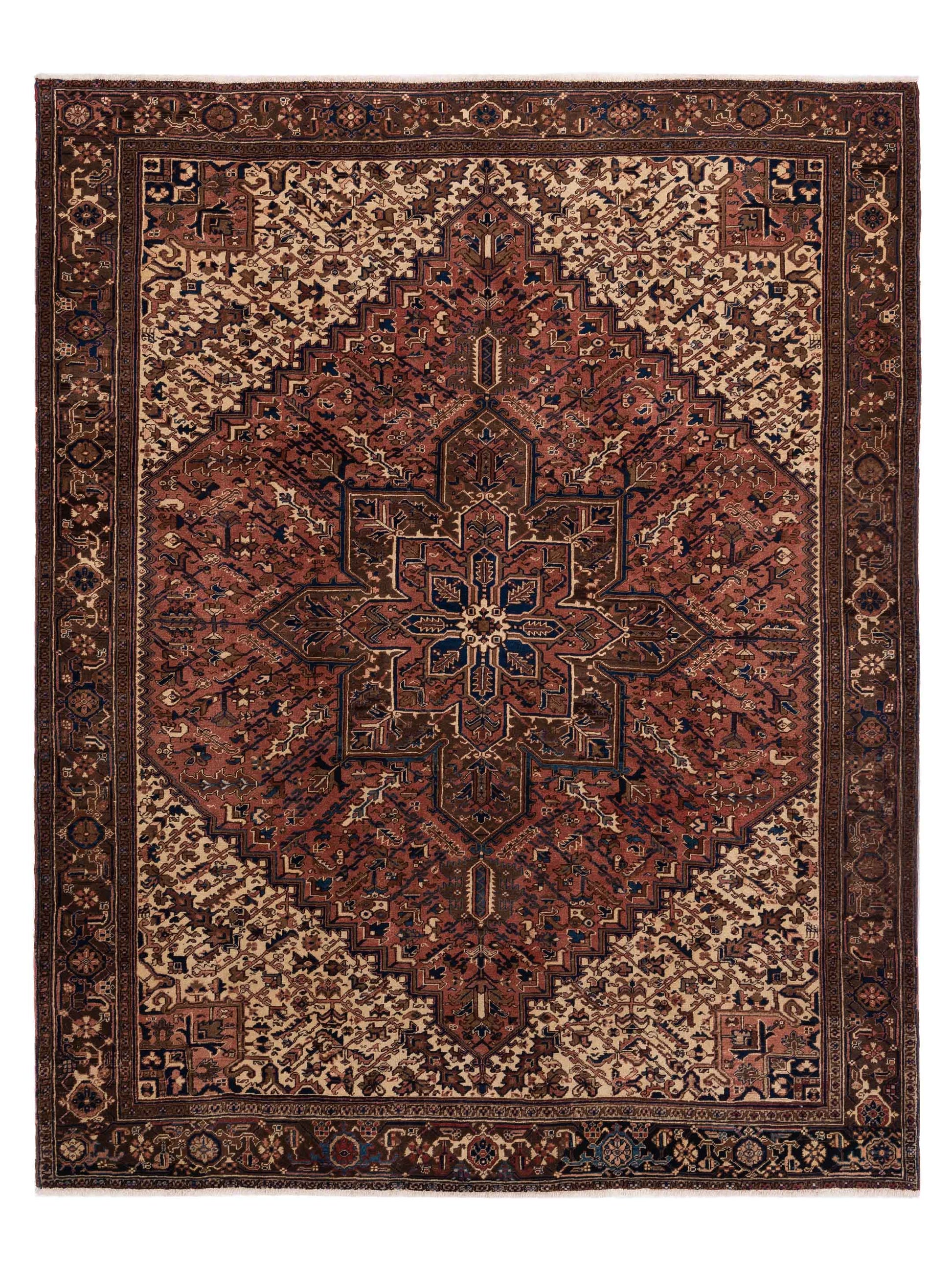 Pasha Persian  Brick Brown Traditional