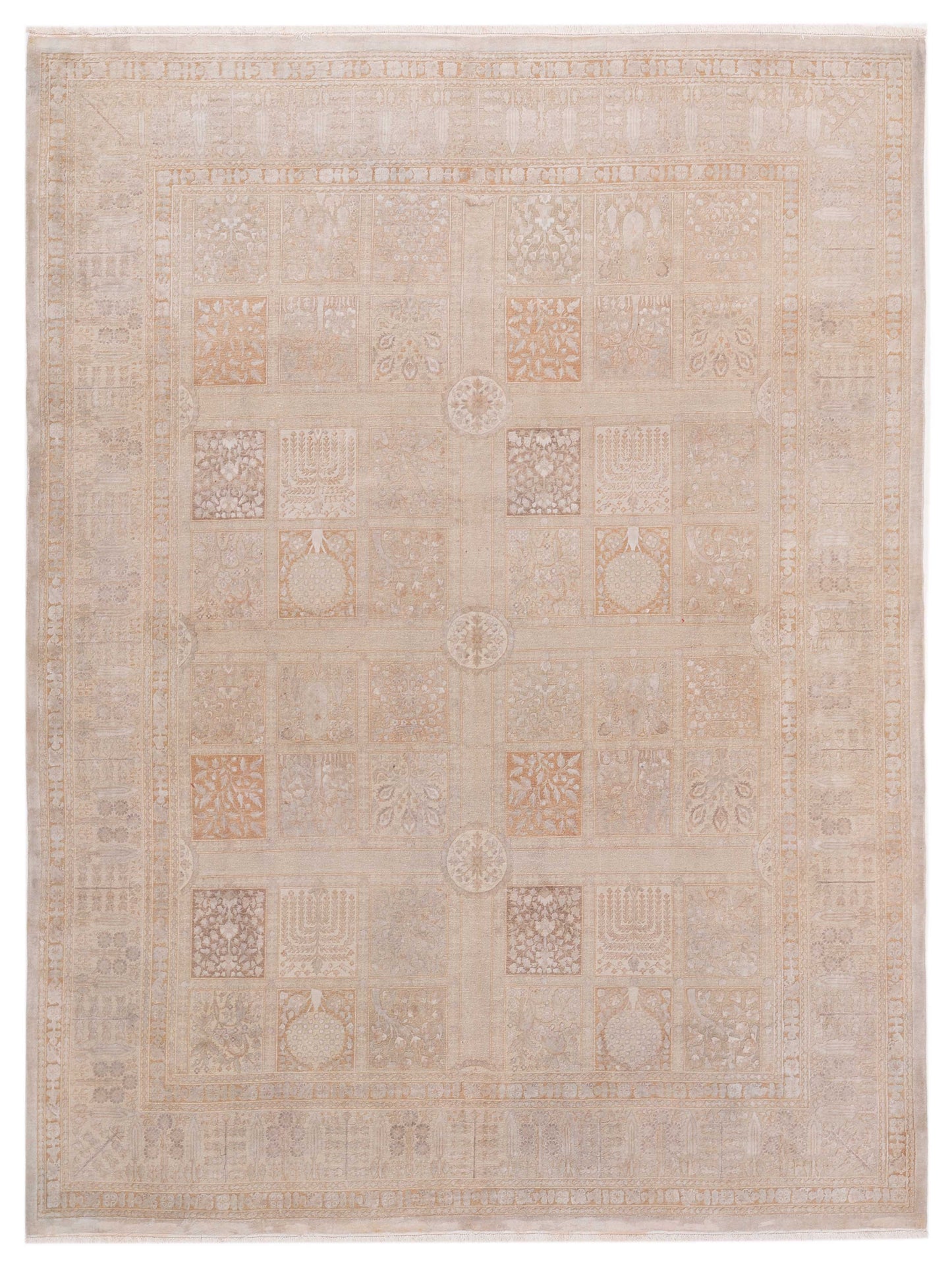 Rajpur Haji Jalili  Beige Silver Transitional