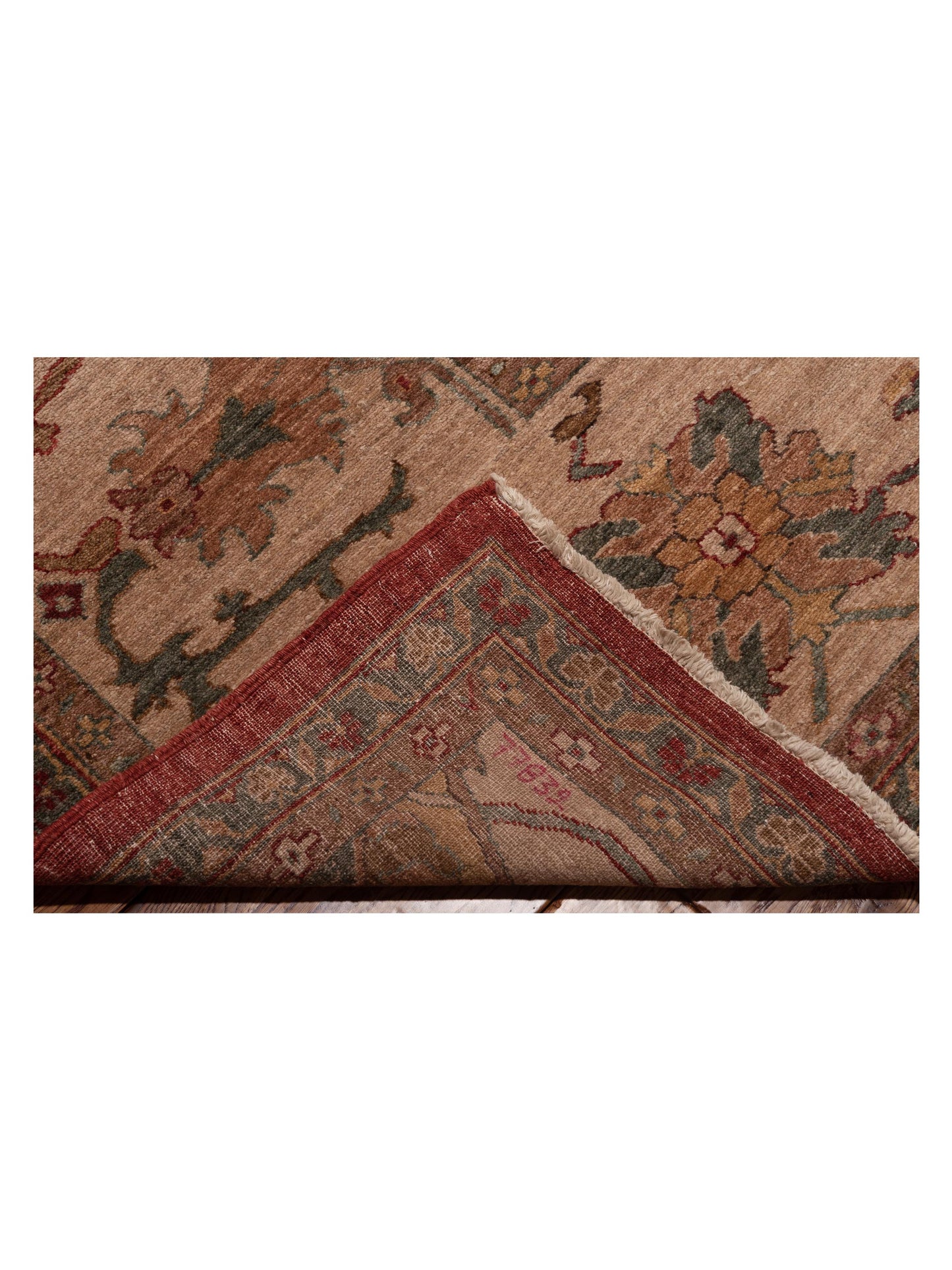 Elvan Tansu Red Ivory 12.5x17.7 Hand Knotted Rug