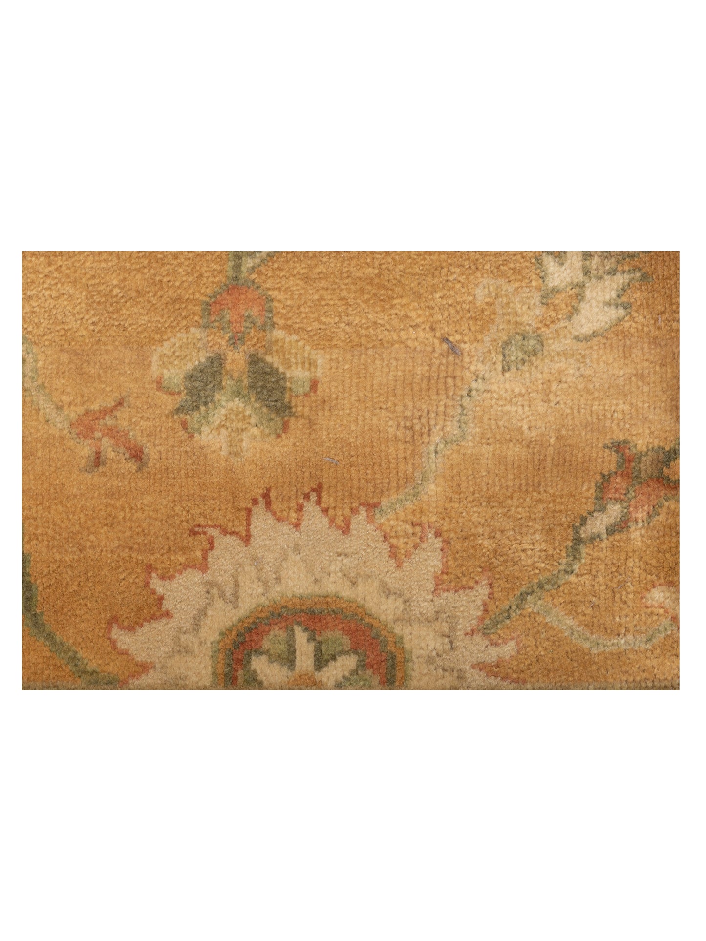 Oushak Shah 86681 Gold Ivory 8x9.11 Hand Knotted Rug