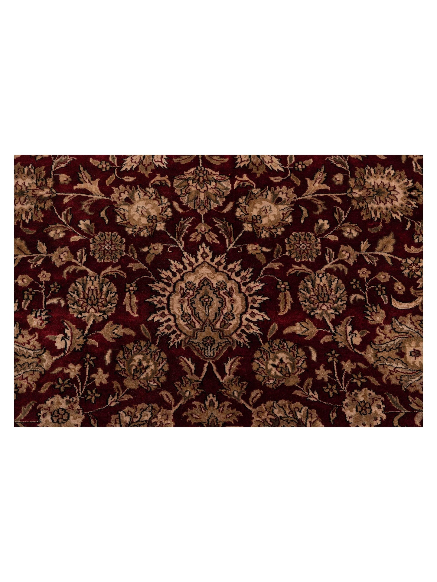 Crown 84153 Red Black 8.11x11.10 Hand Knotted Rug
