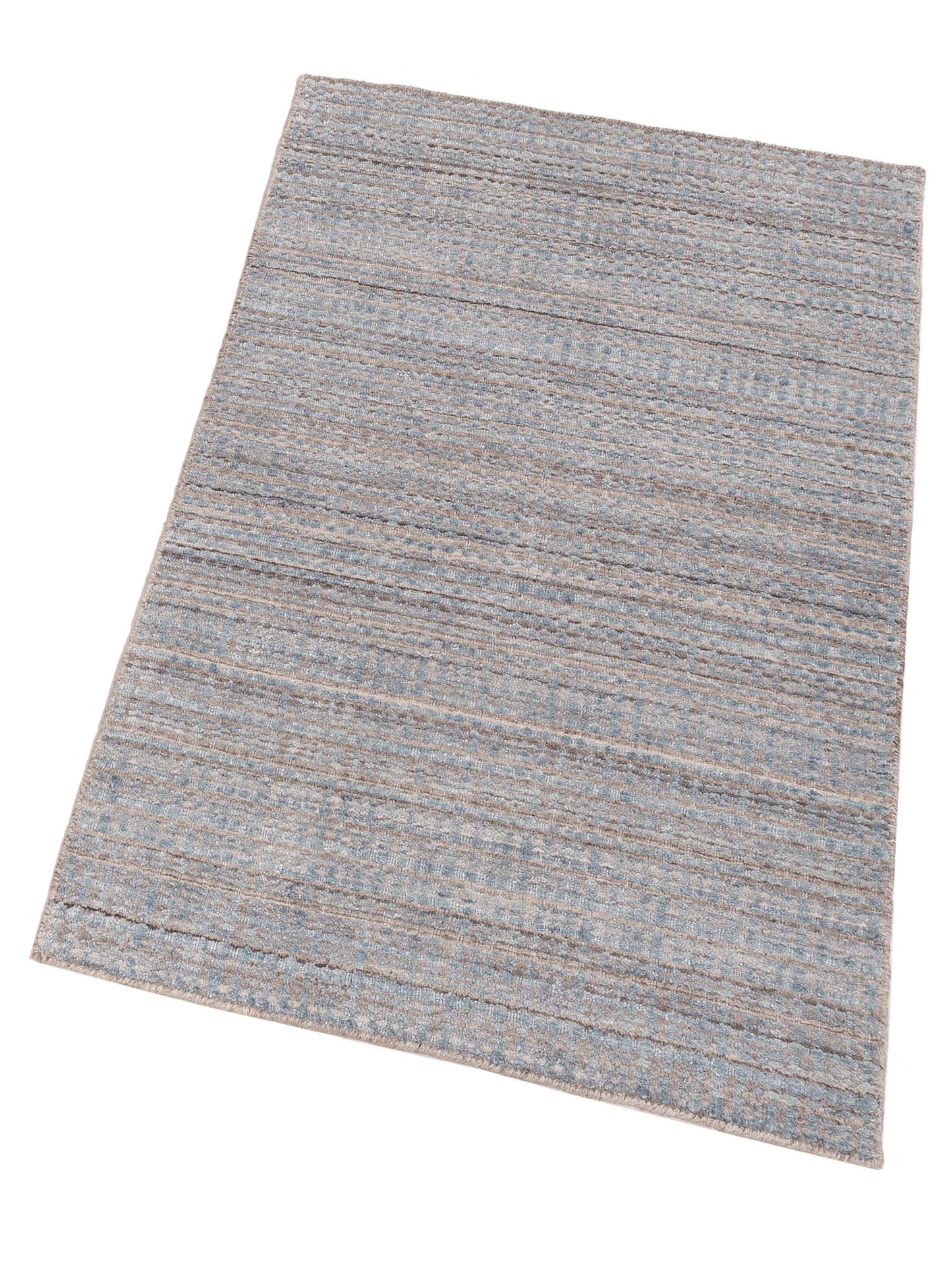 Himalayan 144861 Blue Brown 3.1x5.1 Hand Knotted Rug