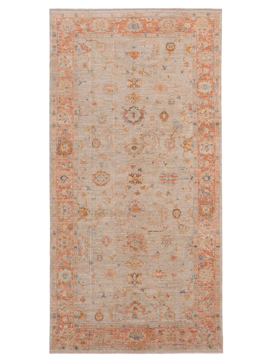 Anadol Angora Oushak  Ivory Rust Traditional
