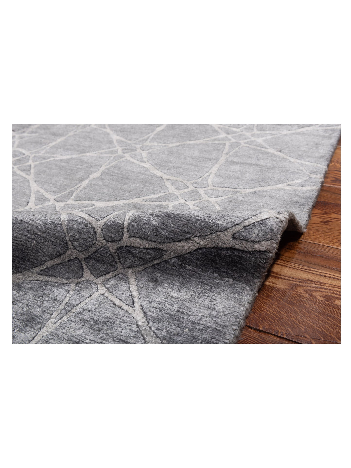 Tibetino 120496 Gray Gray 6.1x9 Hand Knotted Rug