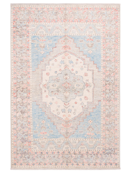 Pasha Anadol Oushak  Blue Brown Traditional