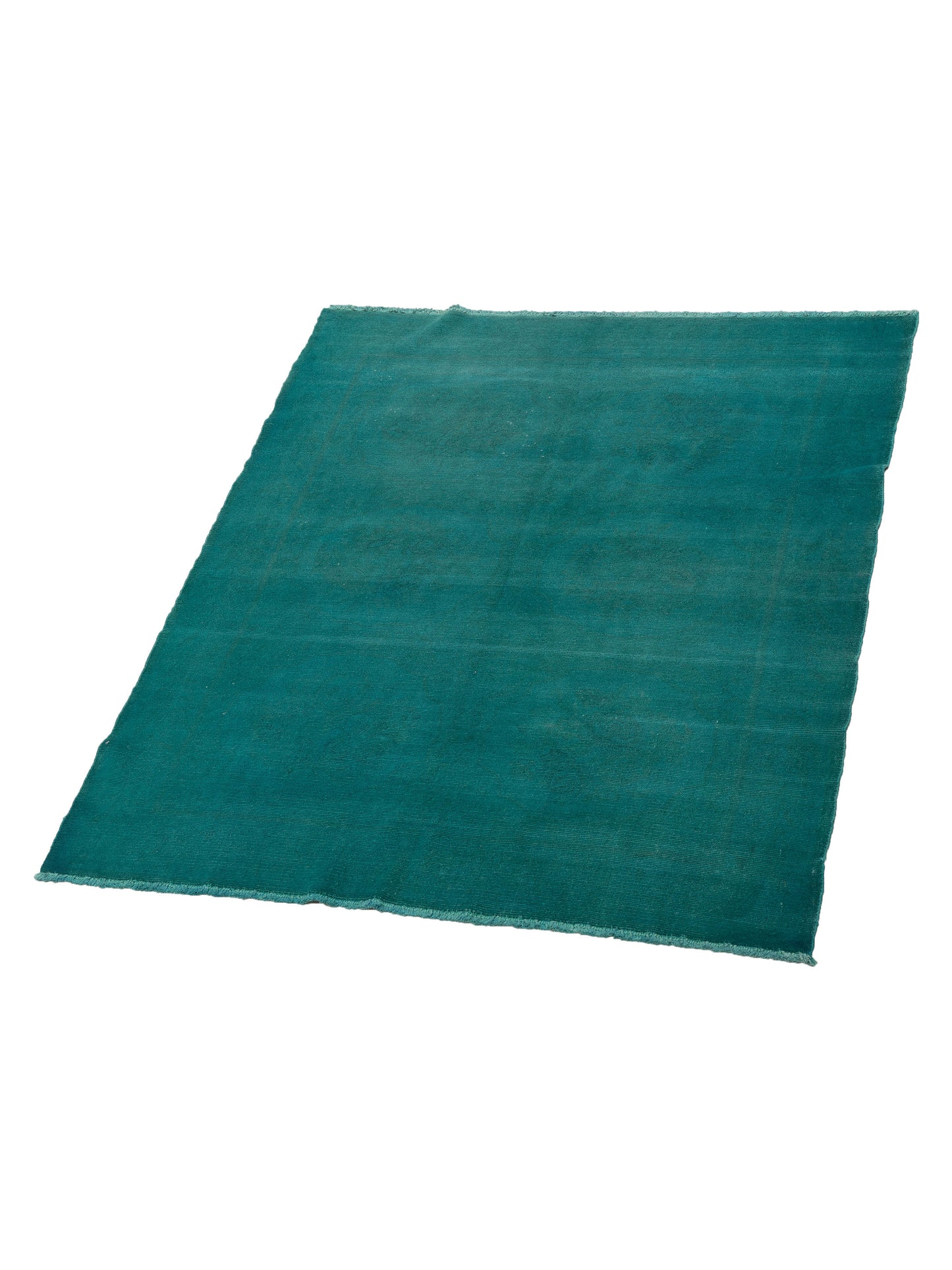 Vintage 110290 Turquoise 5x6.1 Hand Knotted Rug
