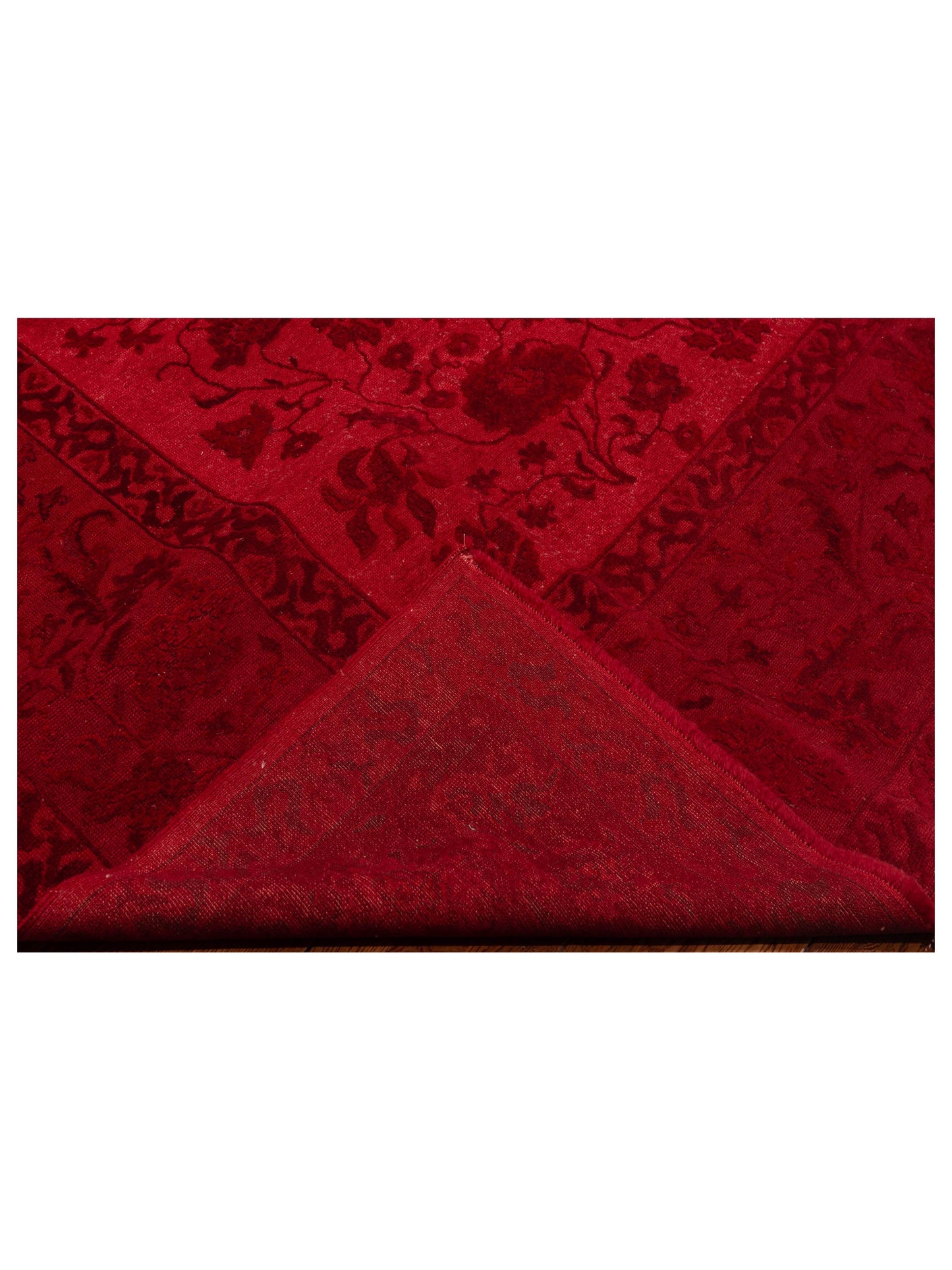 Vintage 108989 Red 6.9x8.3 Hand Knotted Rug