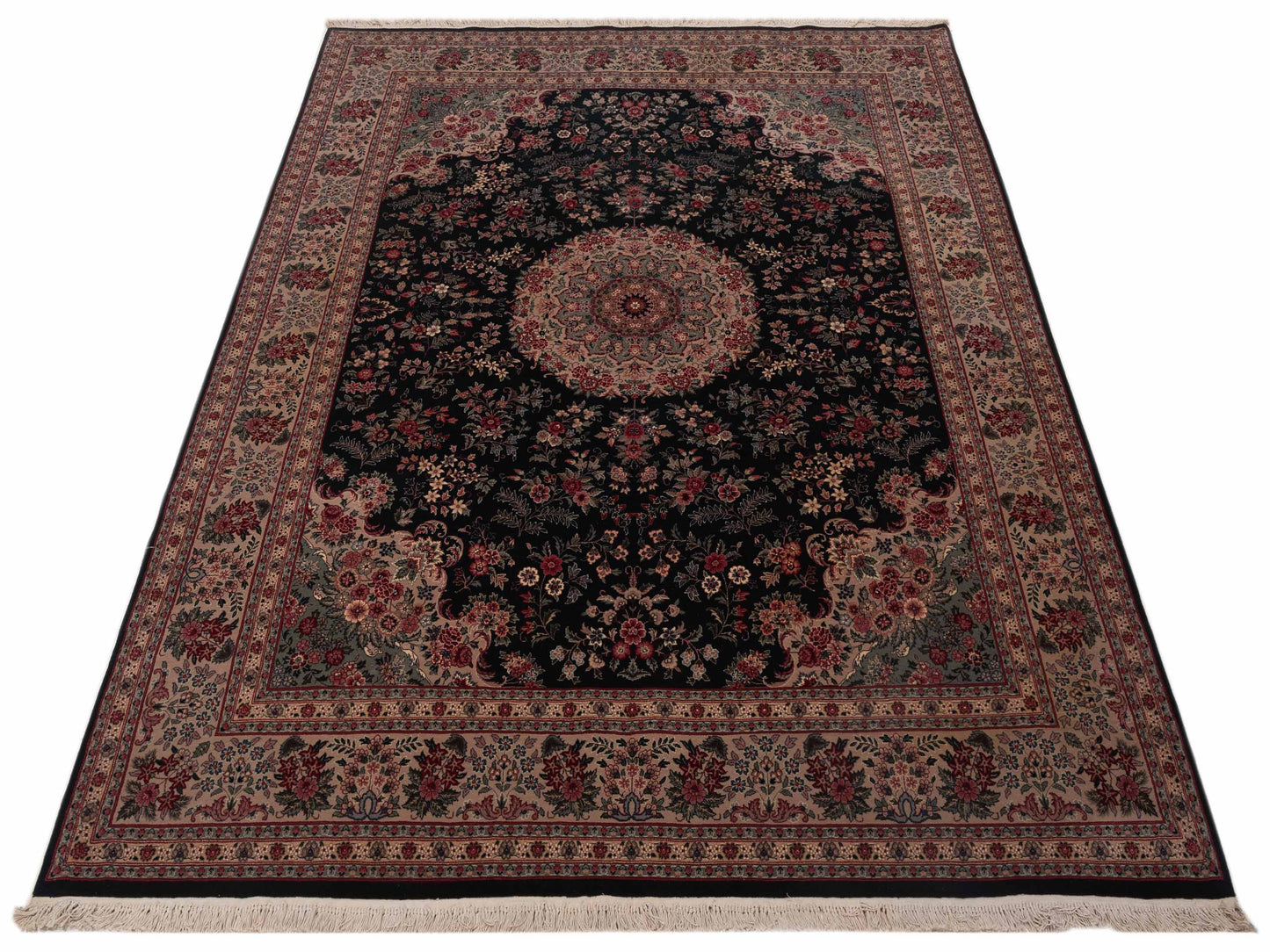 Magnolia 104657 Green Beige 7.10x10.1 Hand Knotted Rug
