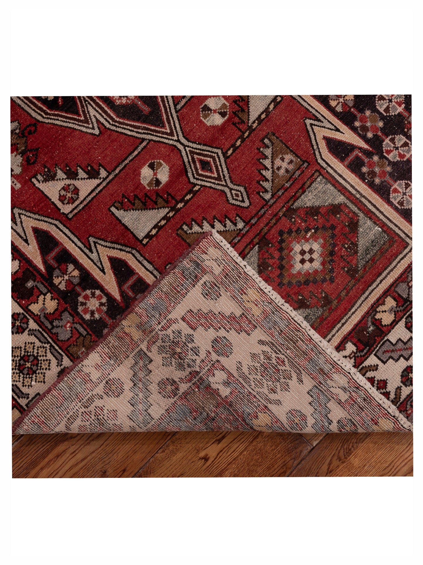 Persian 154350 Red Ivory 4.2x6.8 Hand Knotted Rug