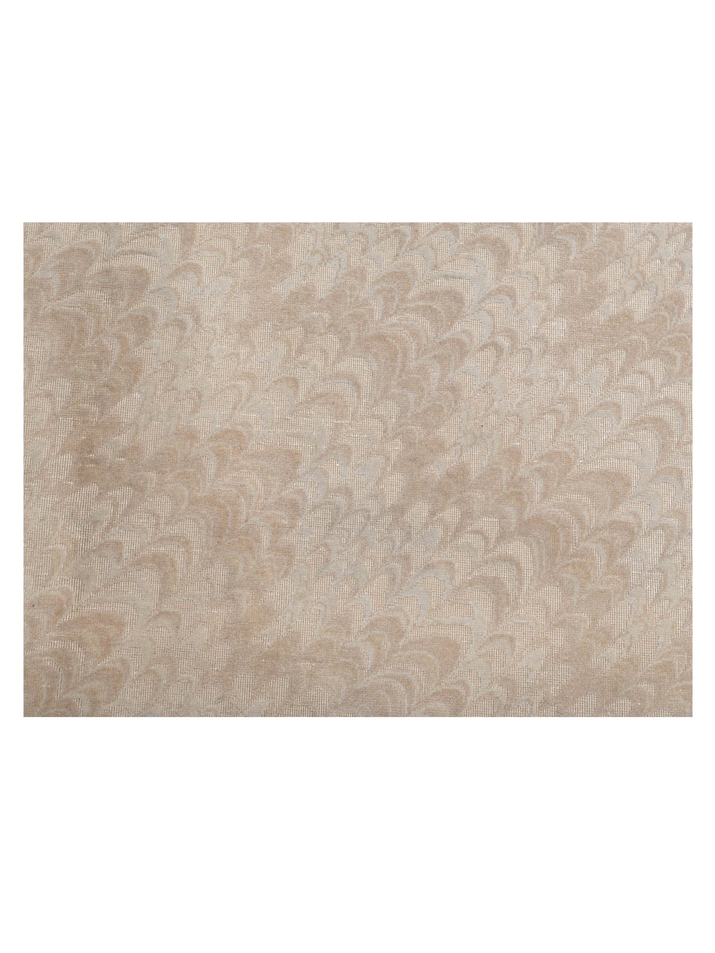 Vintage 122680 Silver 7.2x8.6 Hand Knotted Rug