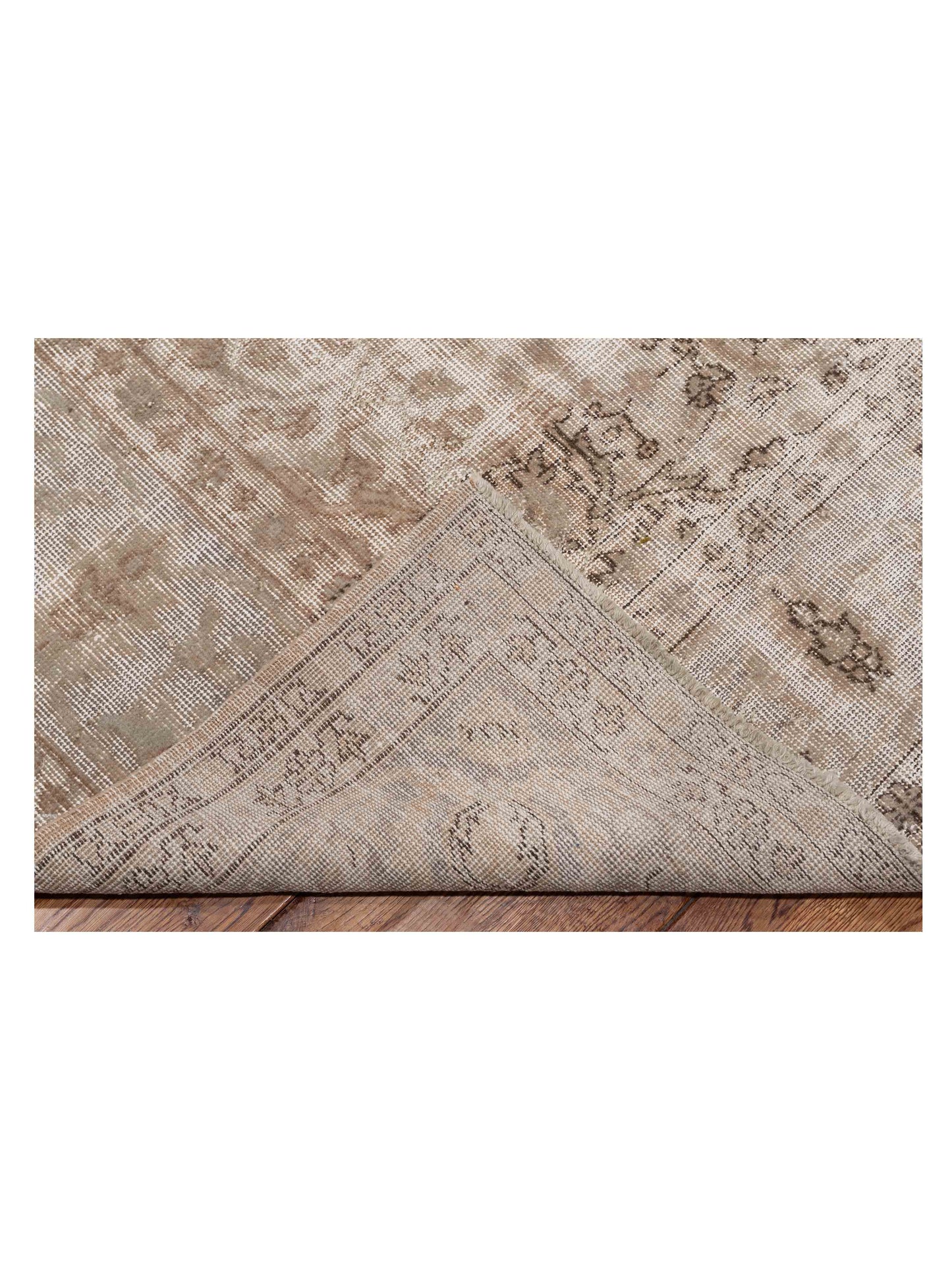 Vintage 122324 Silver Gray 6.7x9.1 Hand Knotted Rug