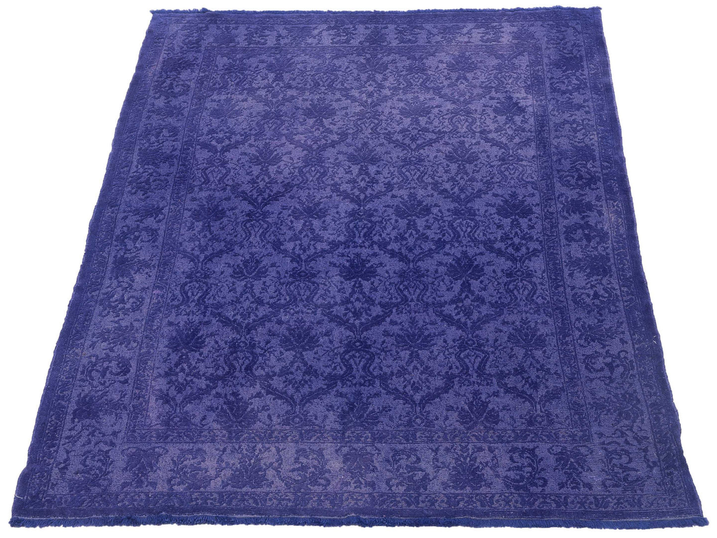 Color Bouquet 109697 Purple Purple 5.5x7.3 Hand Knotted Rug