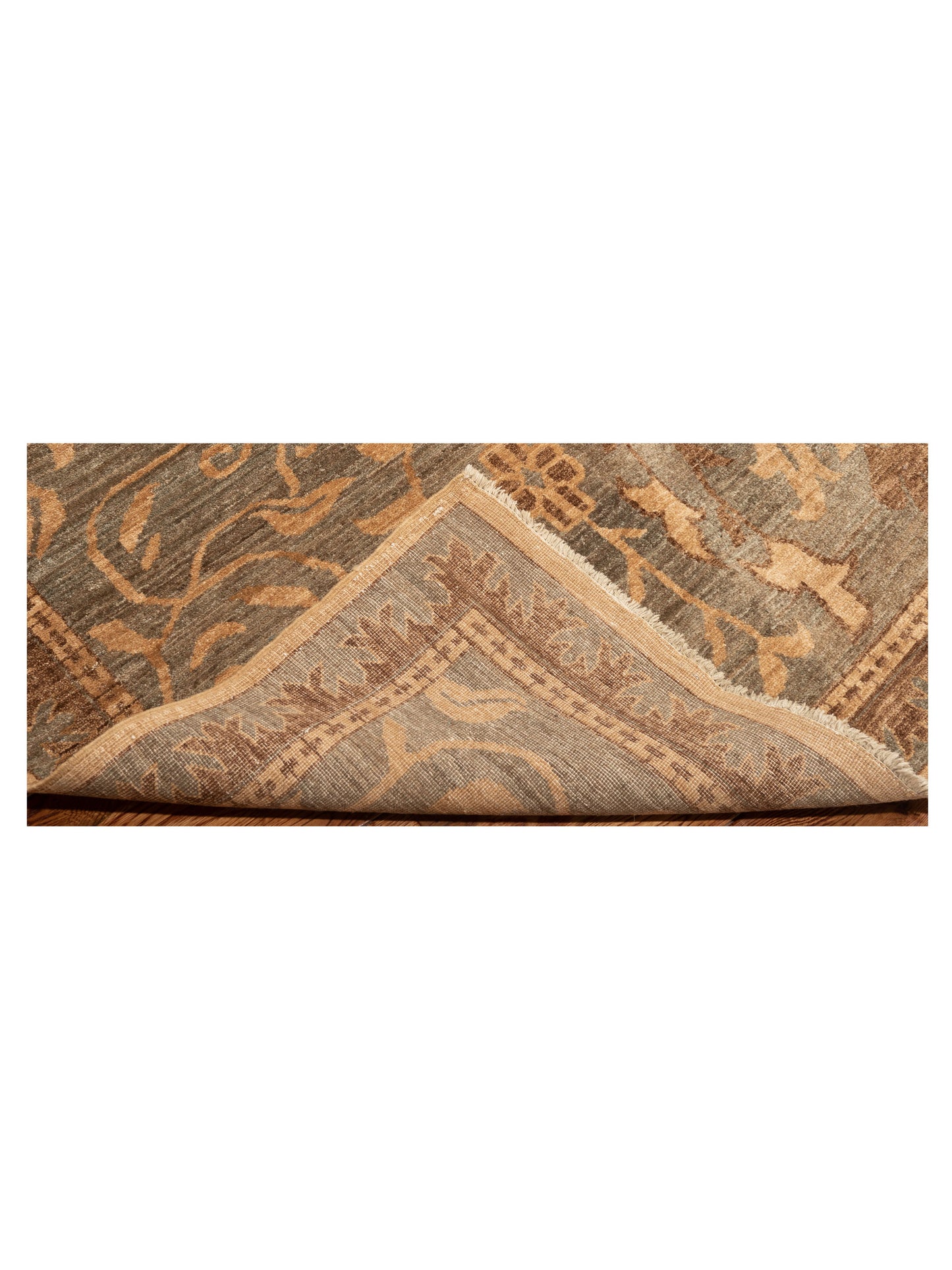 Elvan Zerrin Beige 16.7x16.7 Hand Knotted Rug