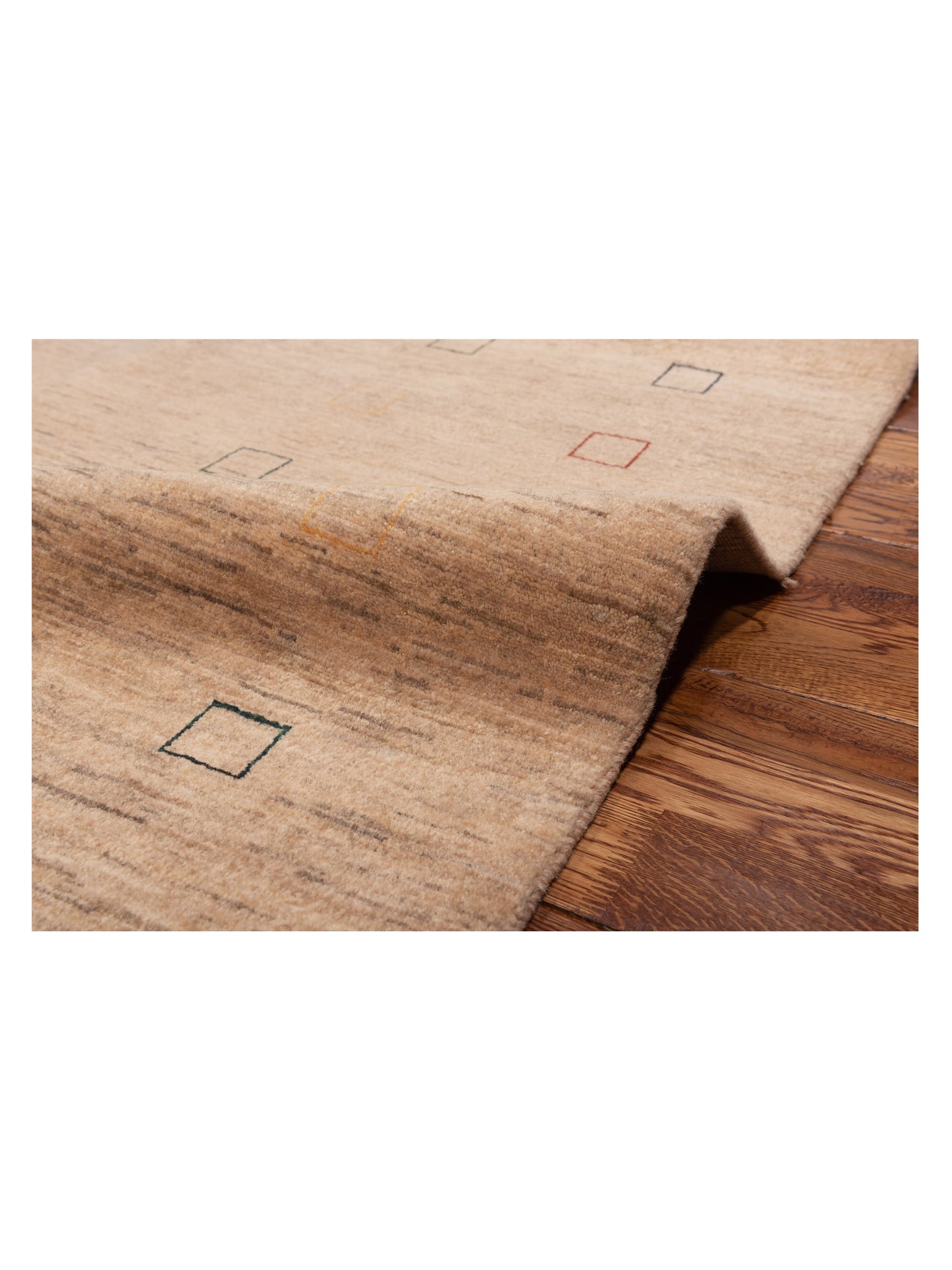 Modern Gabbeh 81378 Cream Cream 6.7x6.9 Hand Knotted Rugs